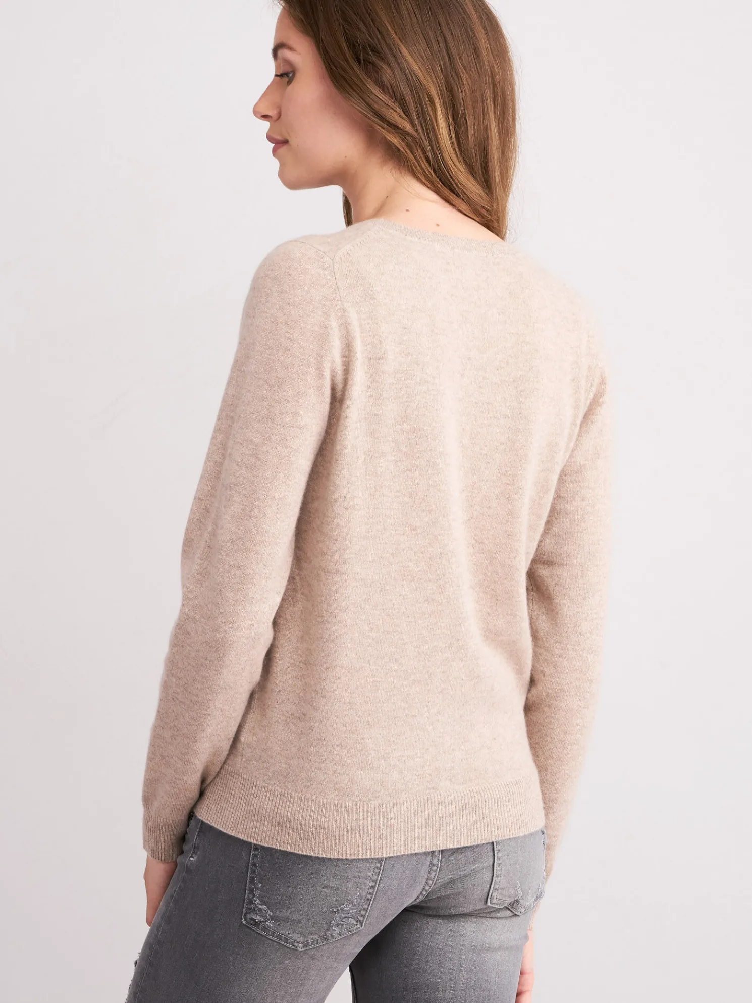 Basic Cashmere Cardigan Met V-Hals