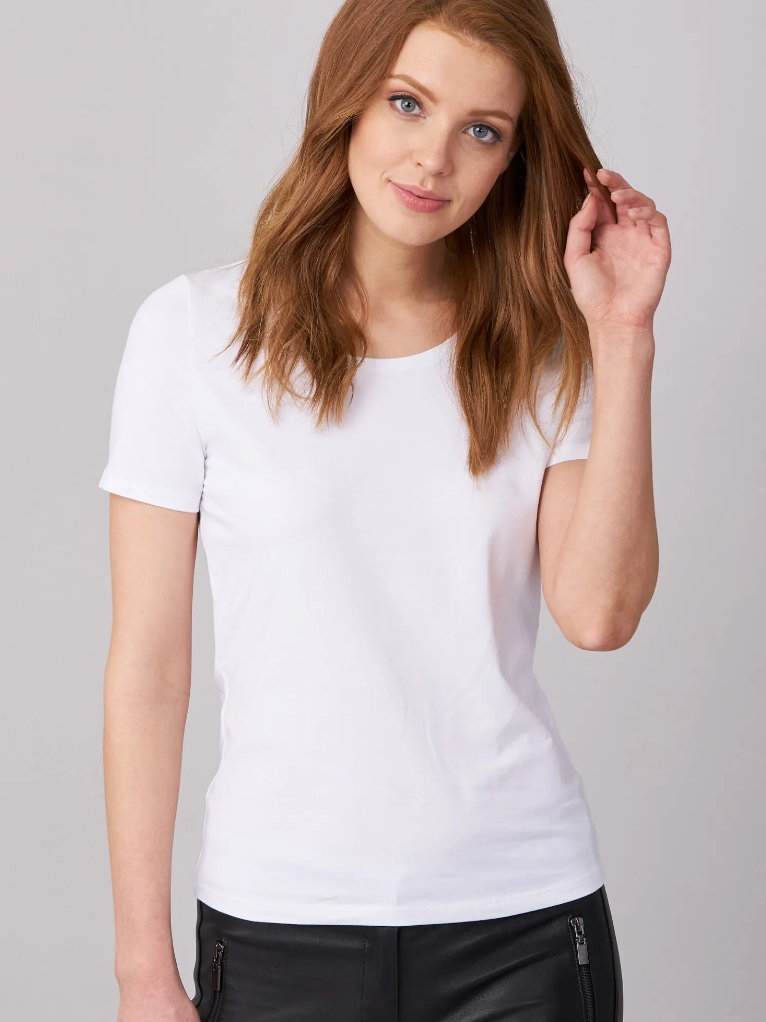 Basic Dames T-Shirt Met Ronde Hals