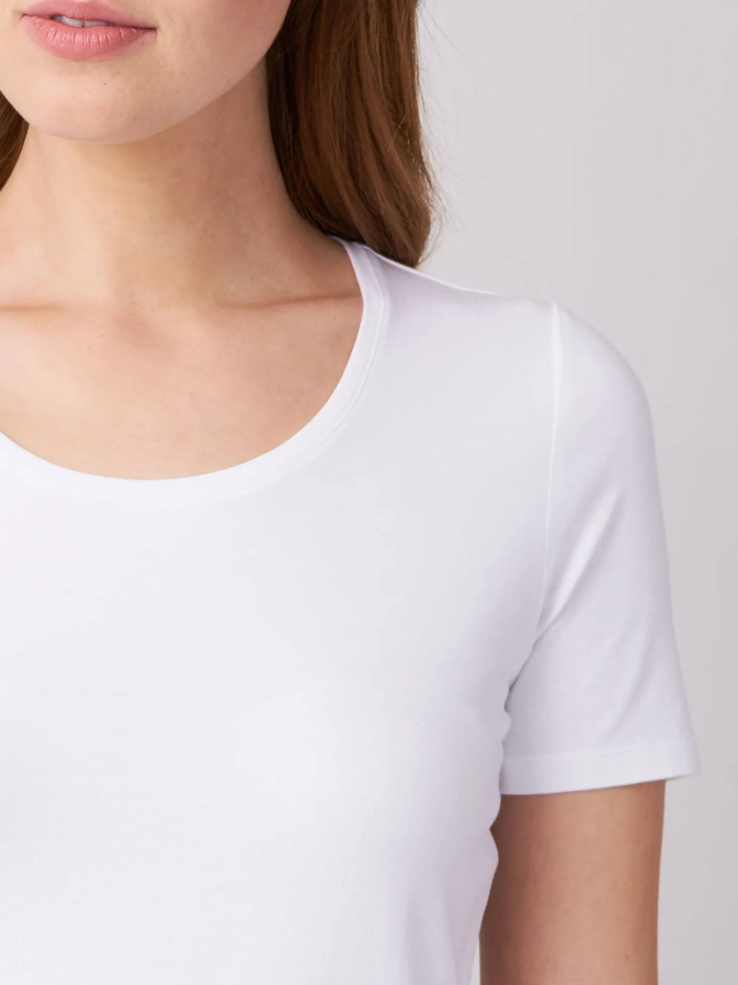 Basic Dames T-Shirt Met Ronde Hals