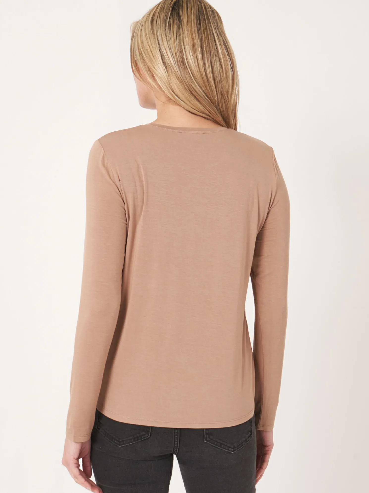 Basic Damestop Met Lange Mouwen