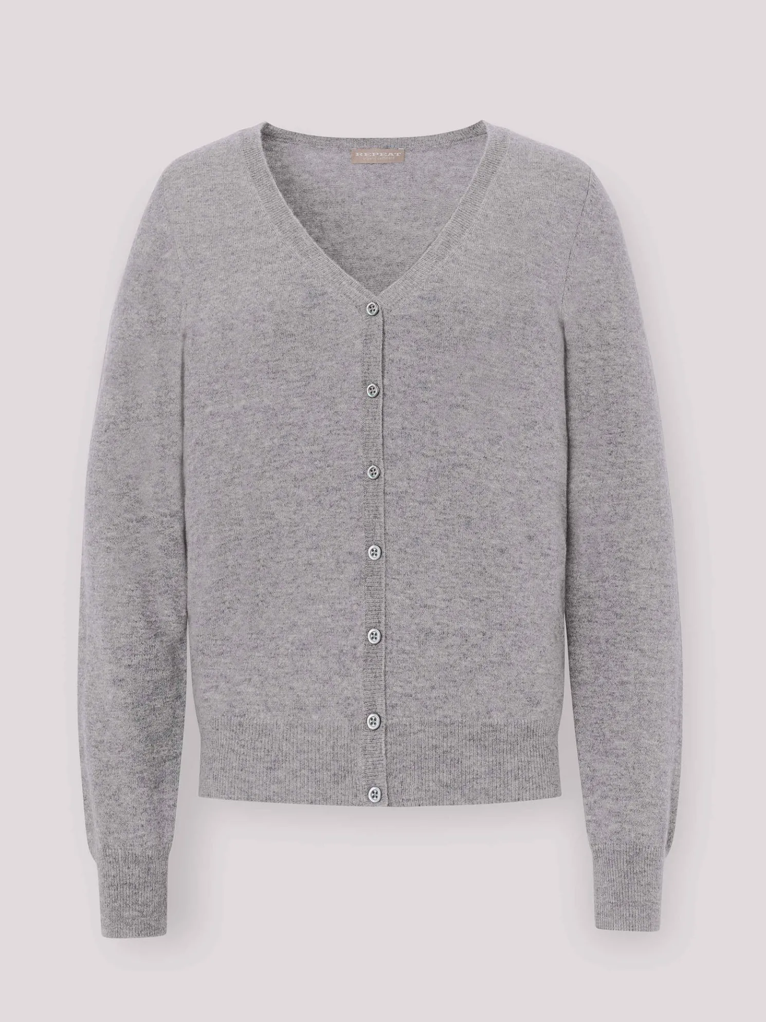 Basic Organisch Cashmere Vest Met V-Hals
