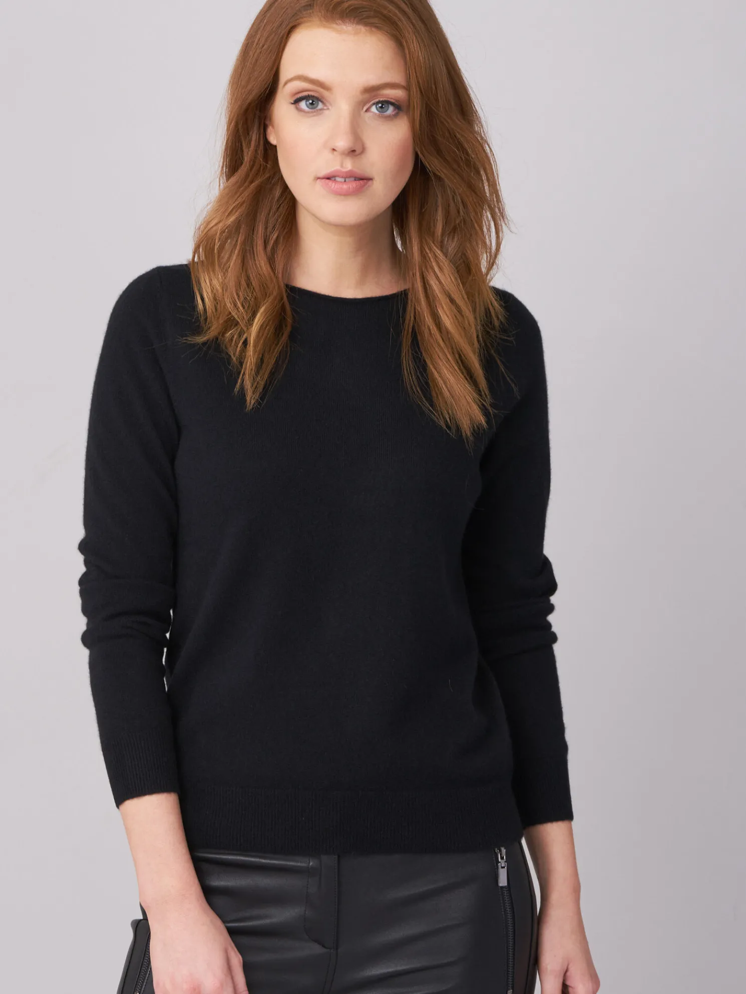 Basic Organisch Cashmere Boothals Trui