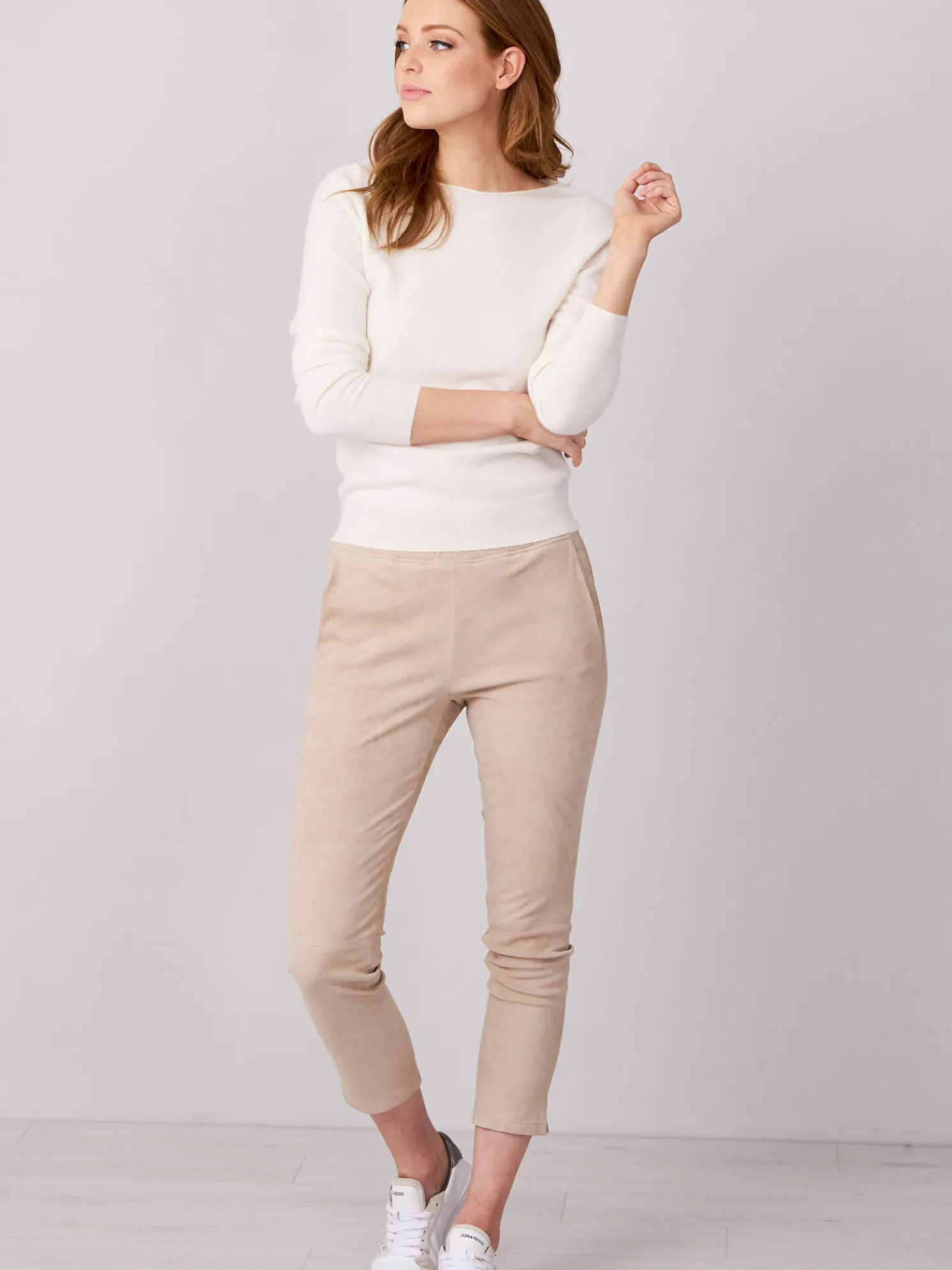 Basic Organisch Cashmere Boothals Trui