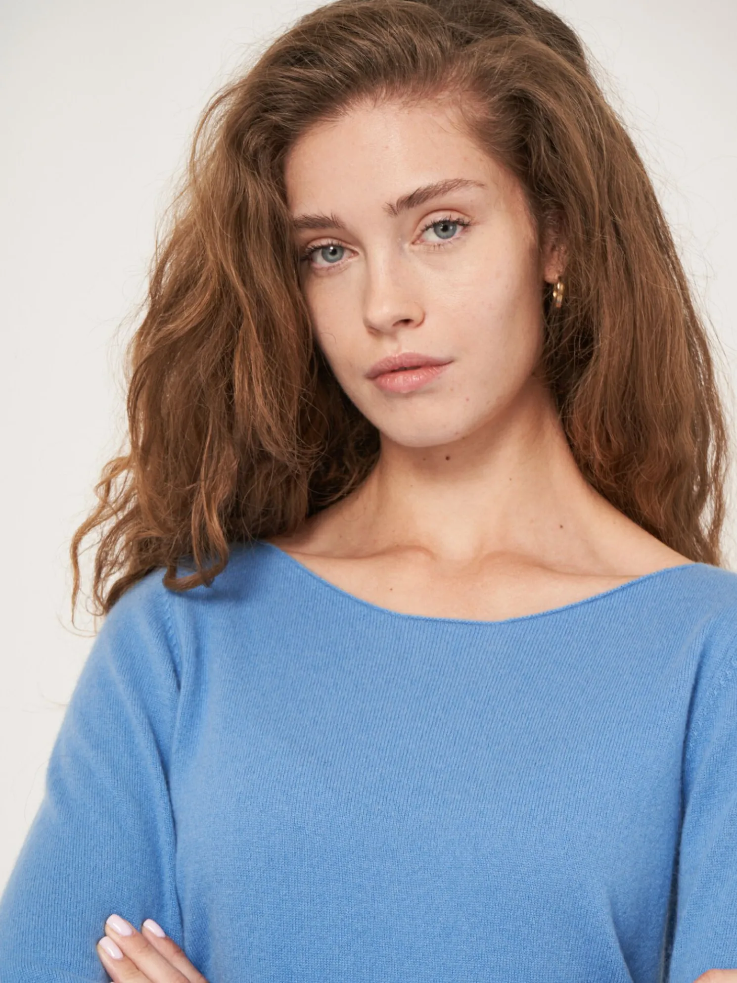 Basic Organisch Cashmere Boothals Trui