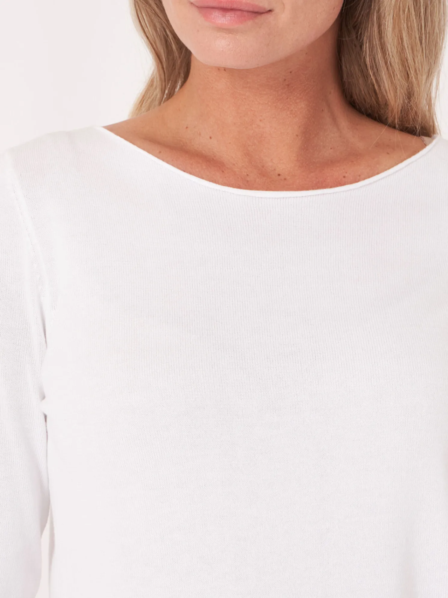 Basic Trui Met Lange Mouwen In Katoenmix