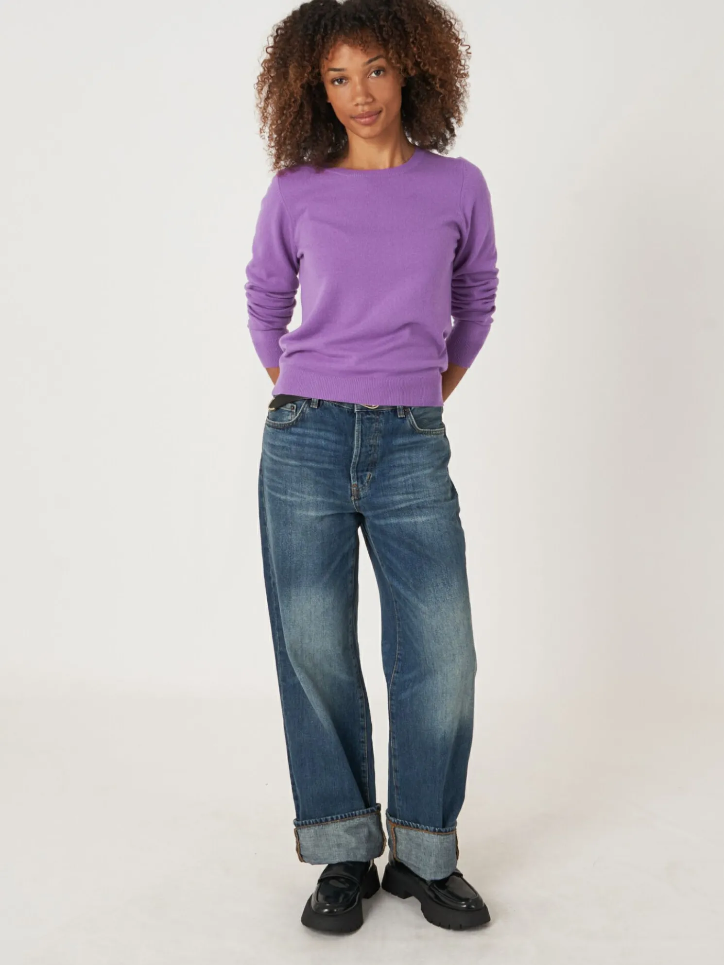 Basic Trui Met Ronde Halslijn