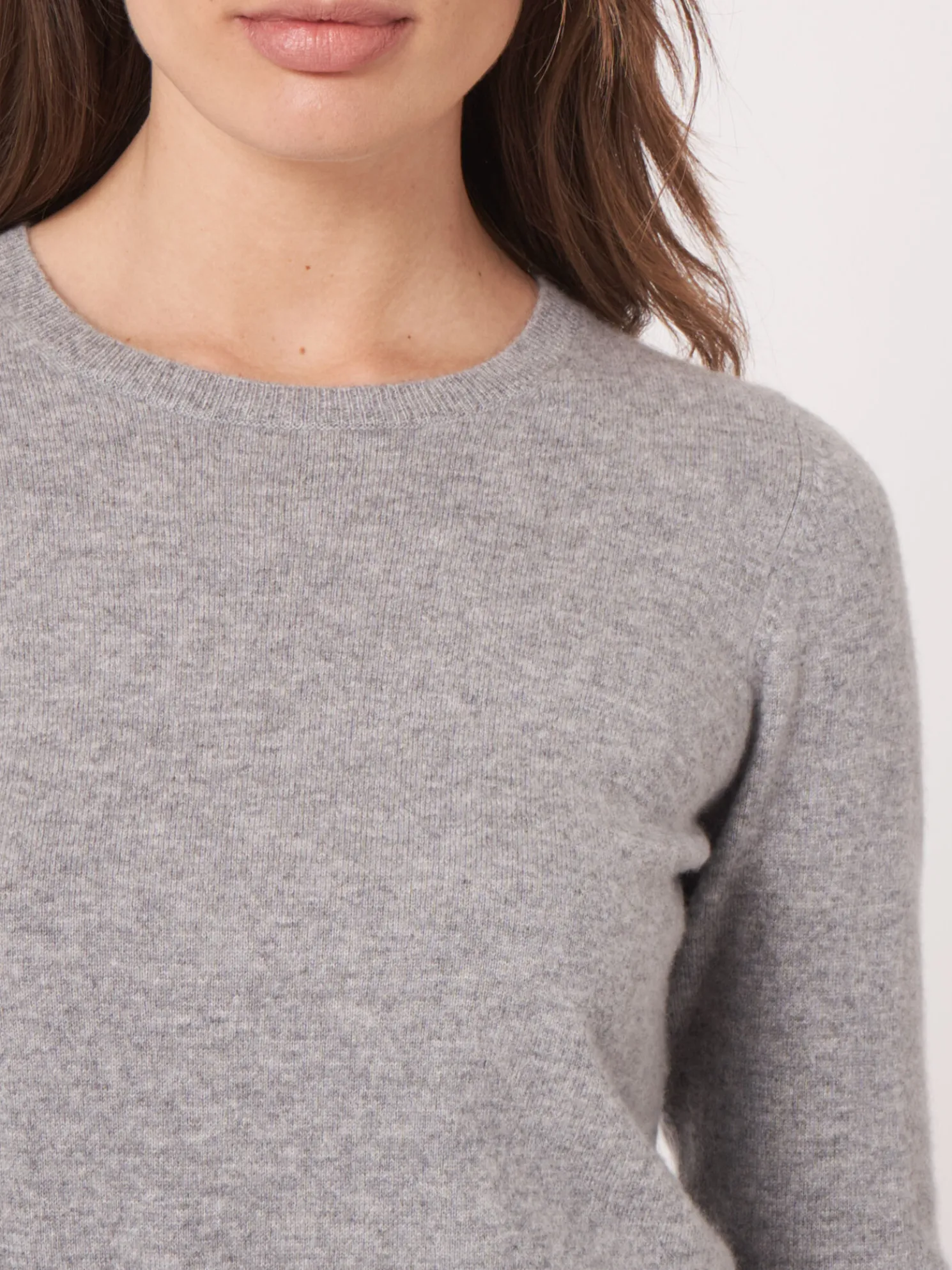 Basic Trui Met Ronde Halslijn