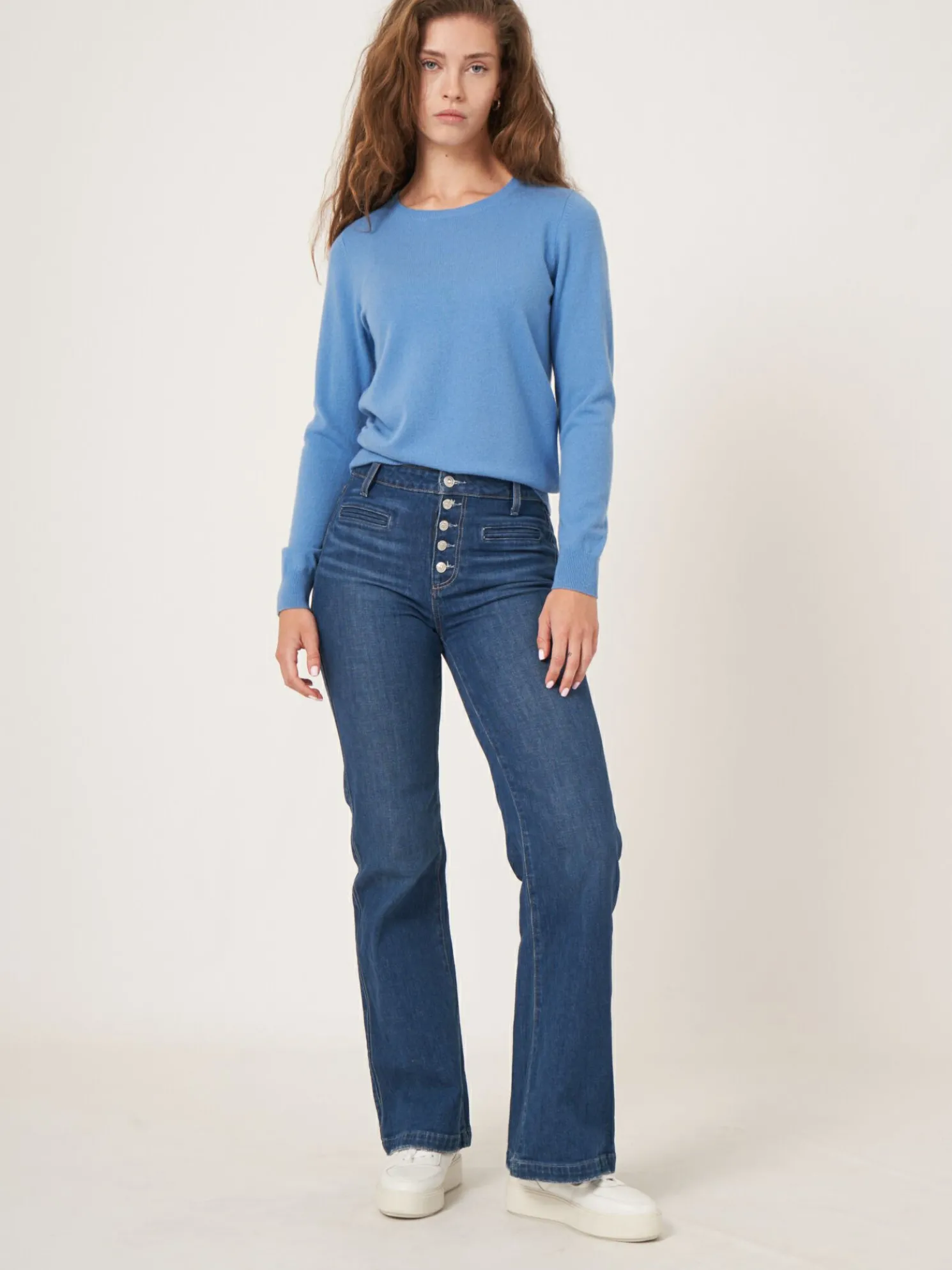 Basic Trui Met Ronde Halslijn