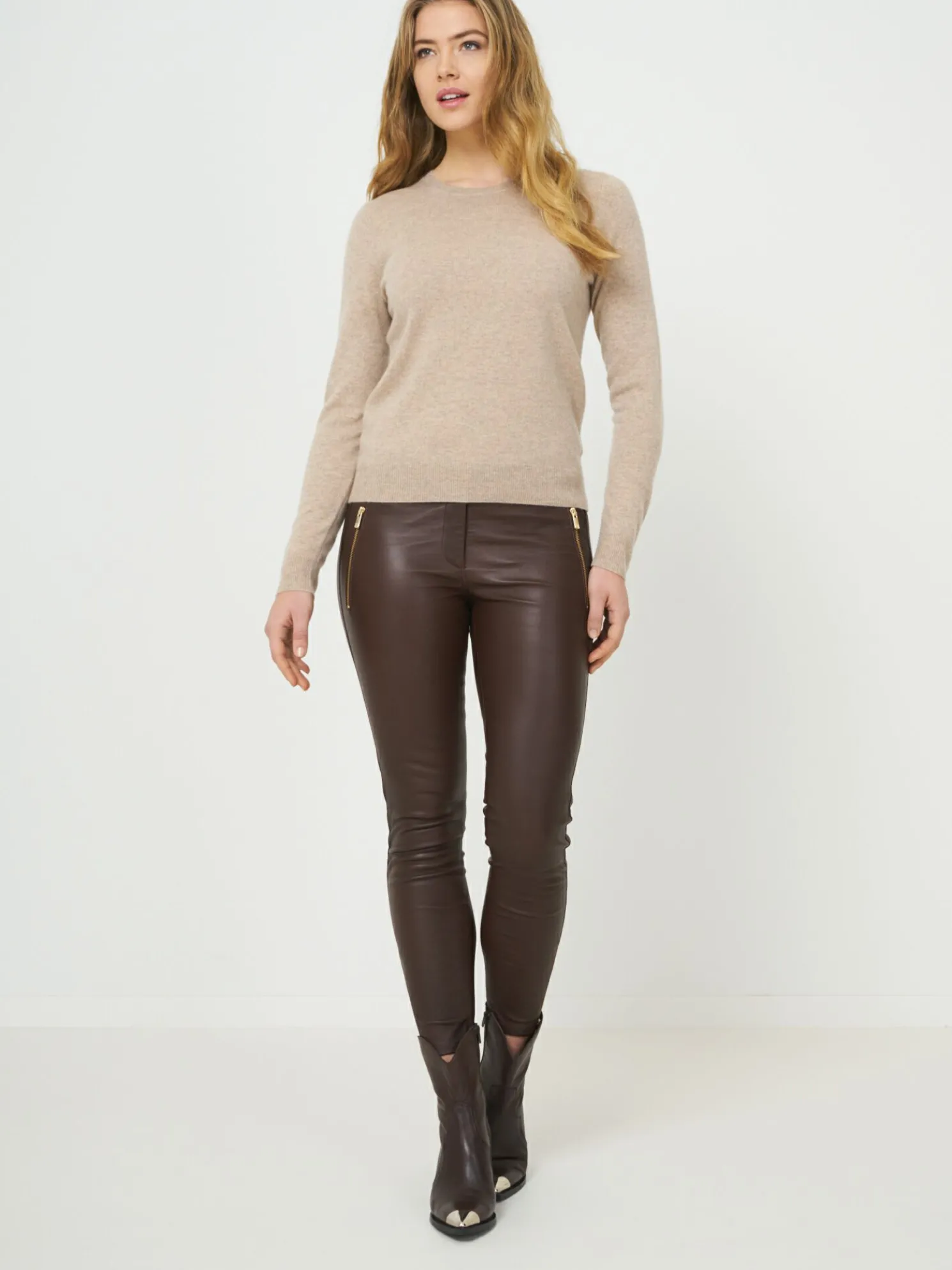 Basic Trui Met Ronde Halslijn