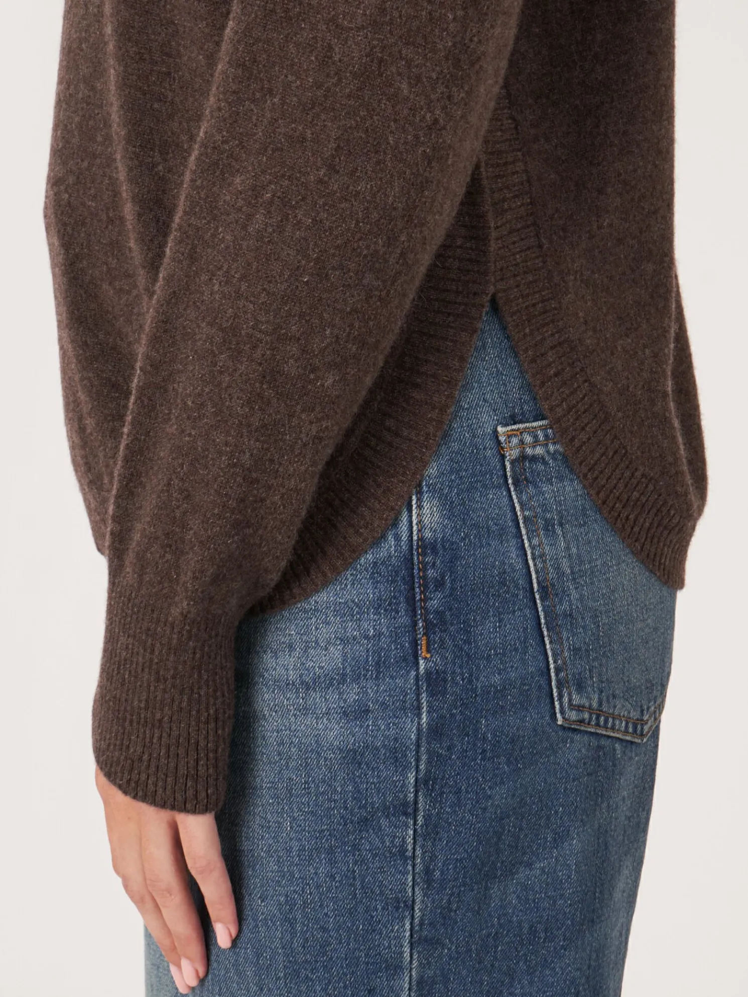 Cashmere Boothalstrui Met Ronde Zoom