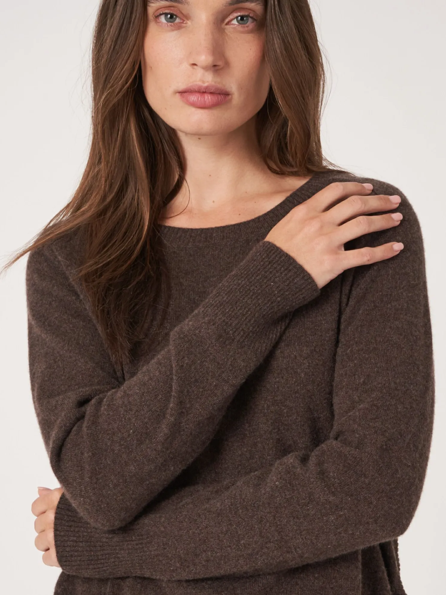 Cashmere Boothalstrui Met Ronde Zoom