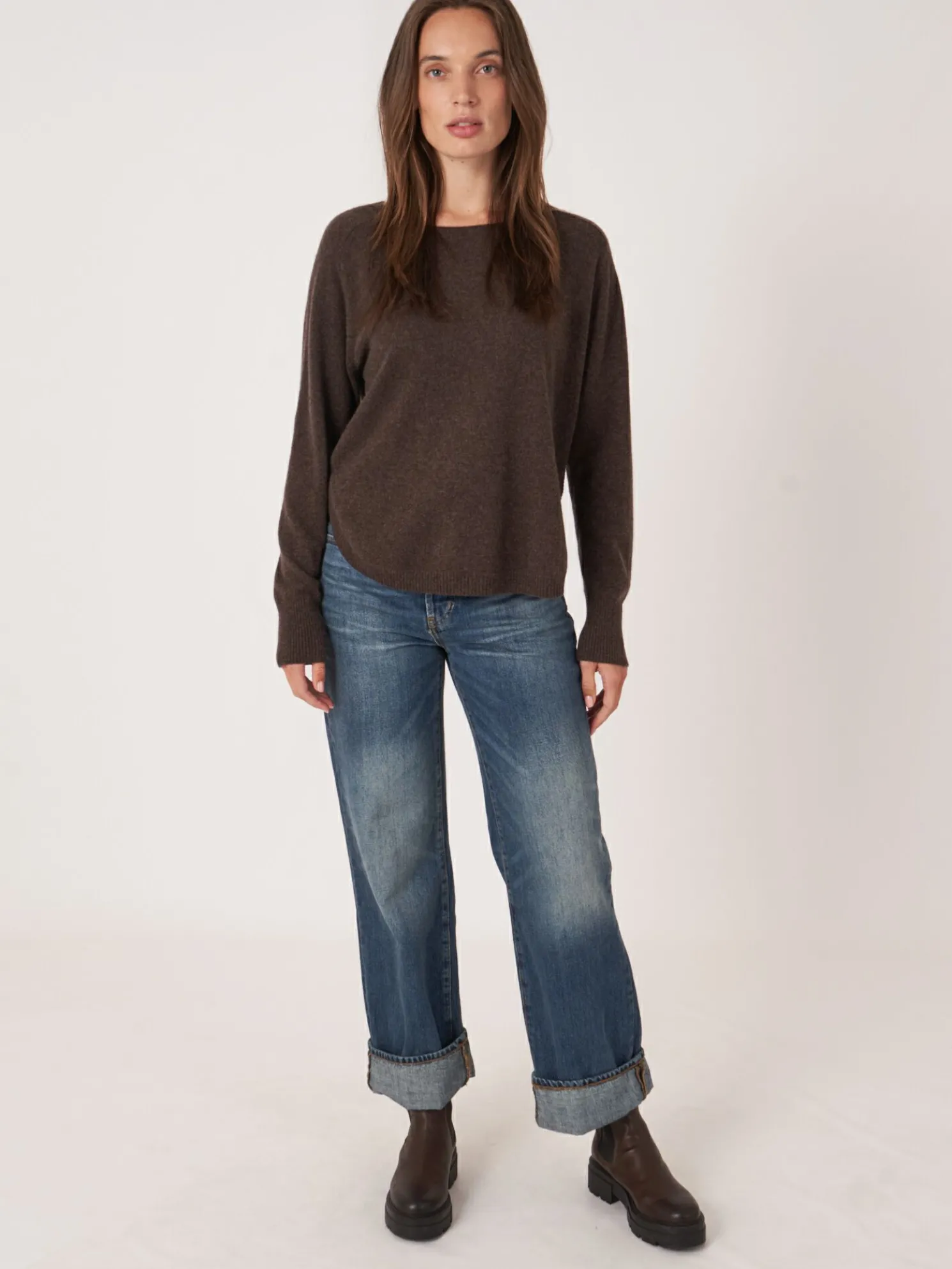 Cashmere Boothalstrui Met Ronde Zoom