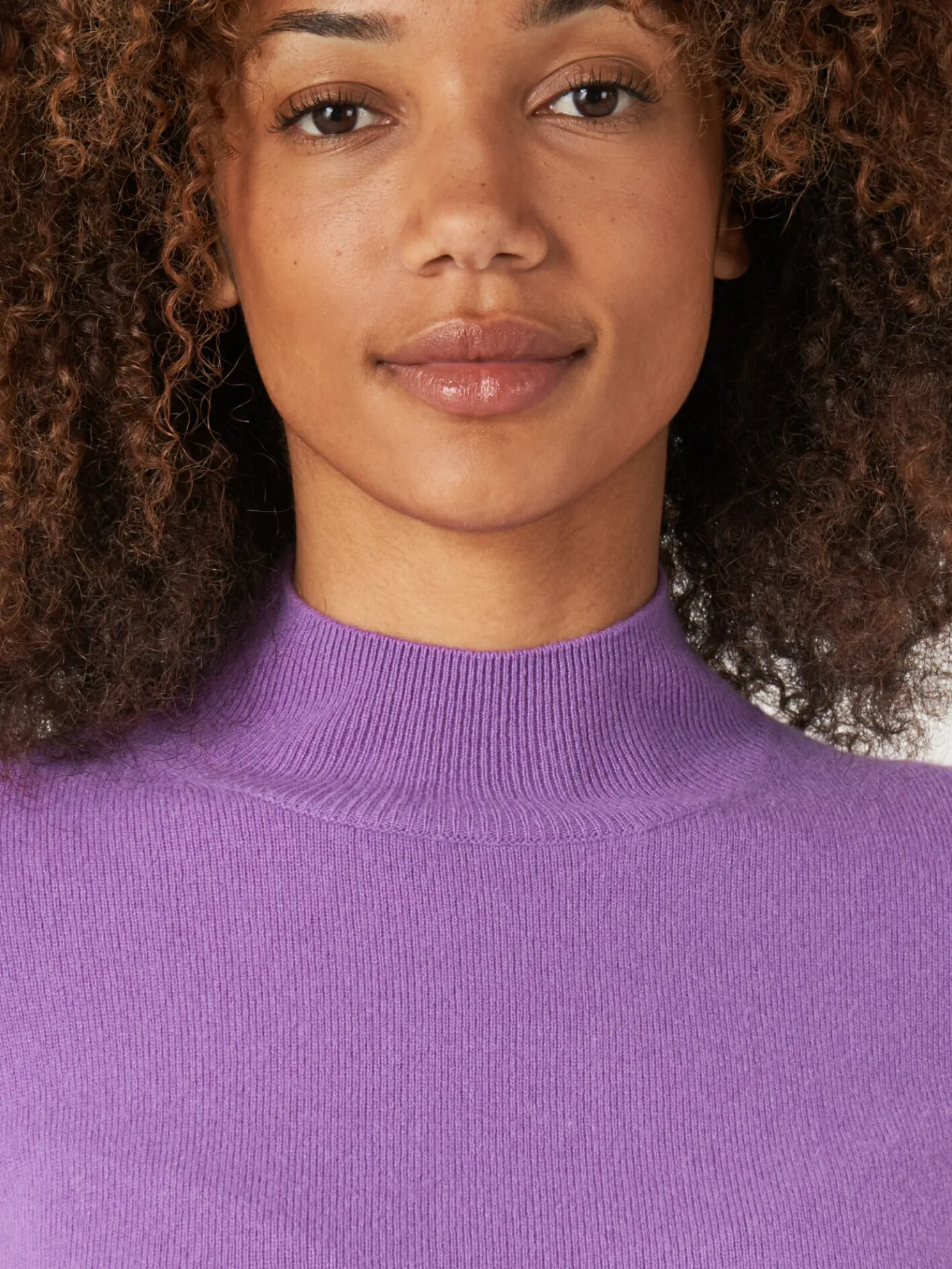 Cashmere Trui Met Opstaande Kraag