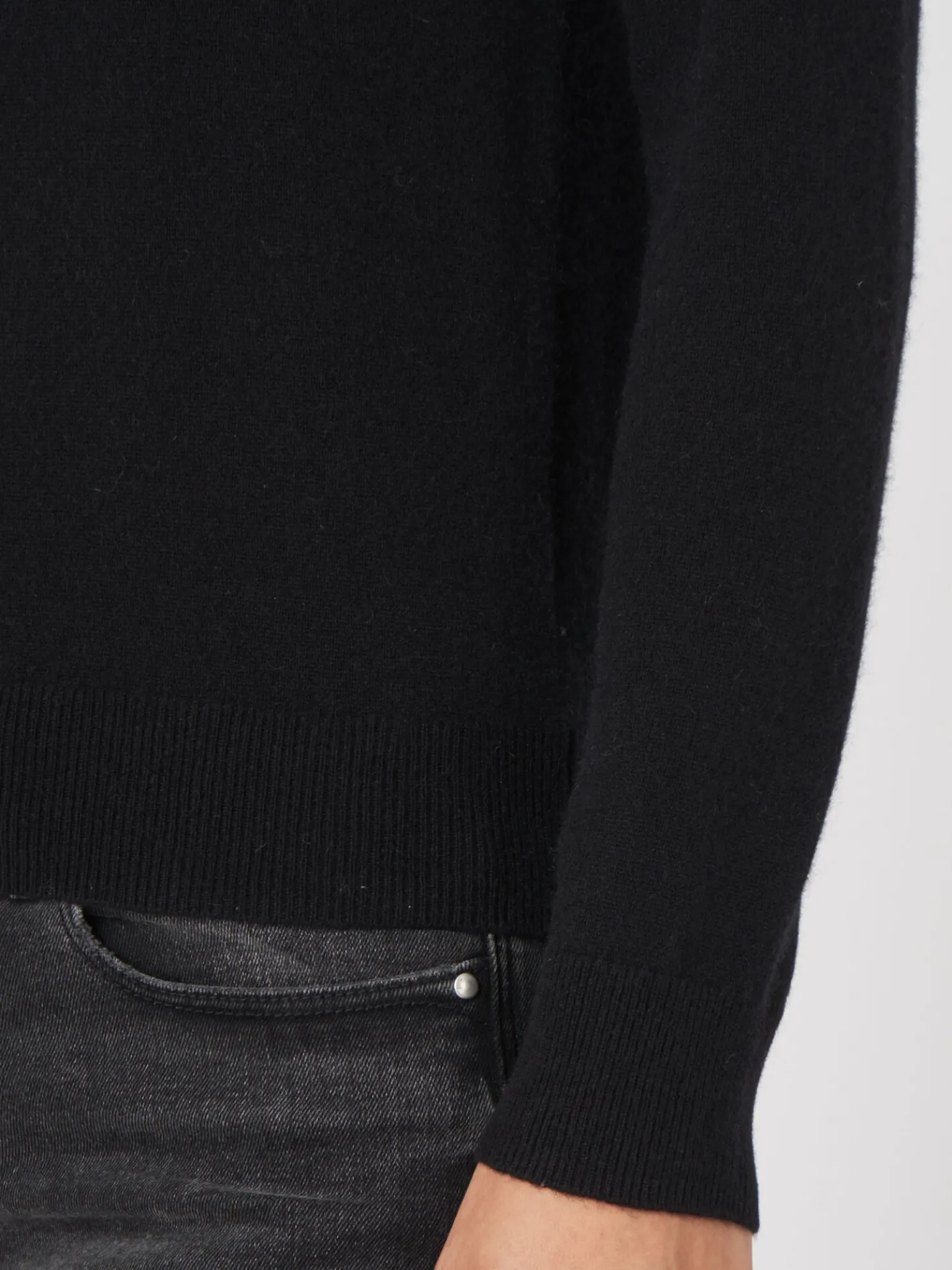 Cashmere Trui Met Opstaande Kraag