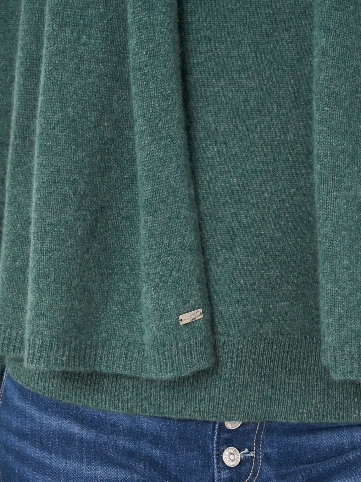 Fijngebreide Organisch Cashmere Sjaal