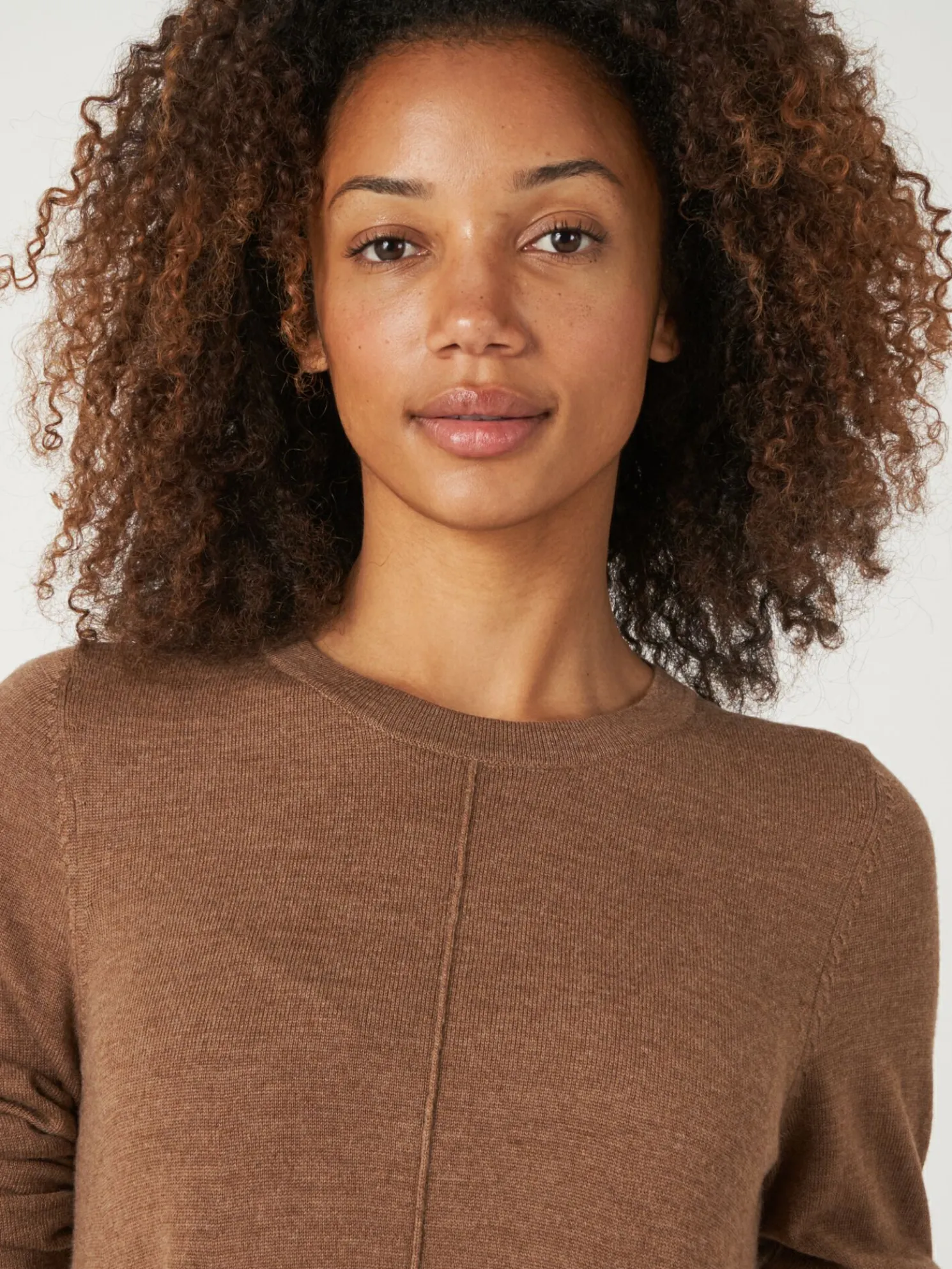 Gebreide A-Lijn Jurk Van Merinowol