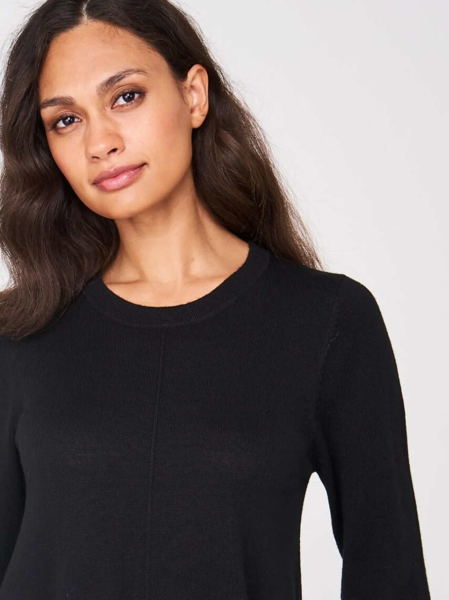 Gebreide A-Lijn Jurk Van Merinowol