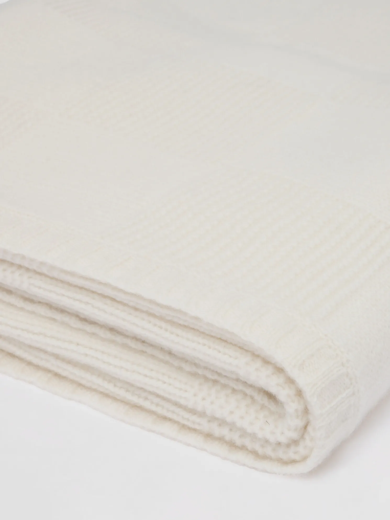 Gebreide Cashmere Plaid Met Ruitpatroon