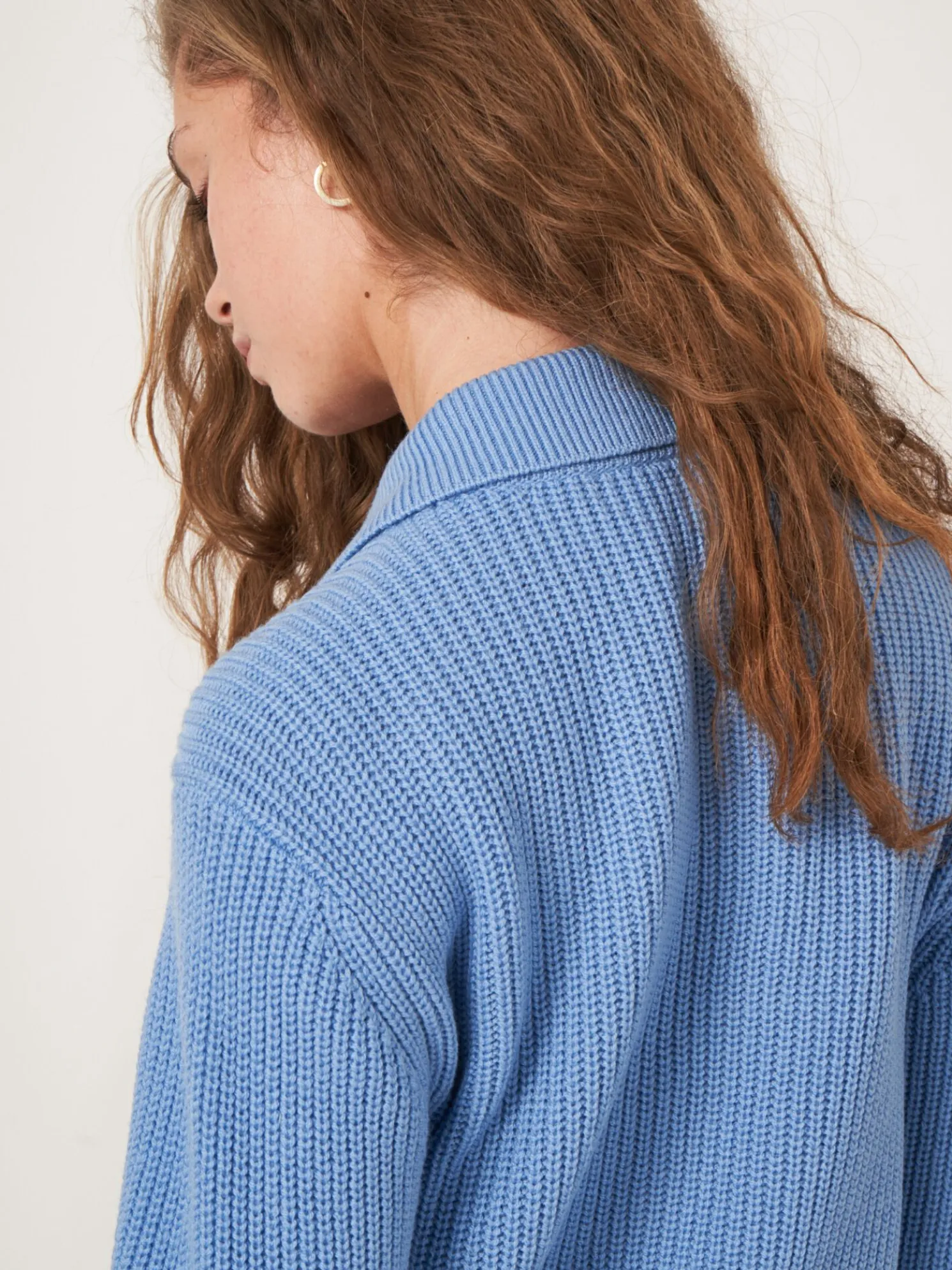 Geribd Vest Met Polokraag Van Merinowol