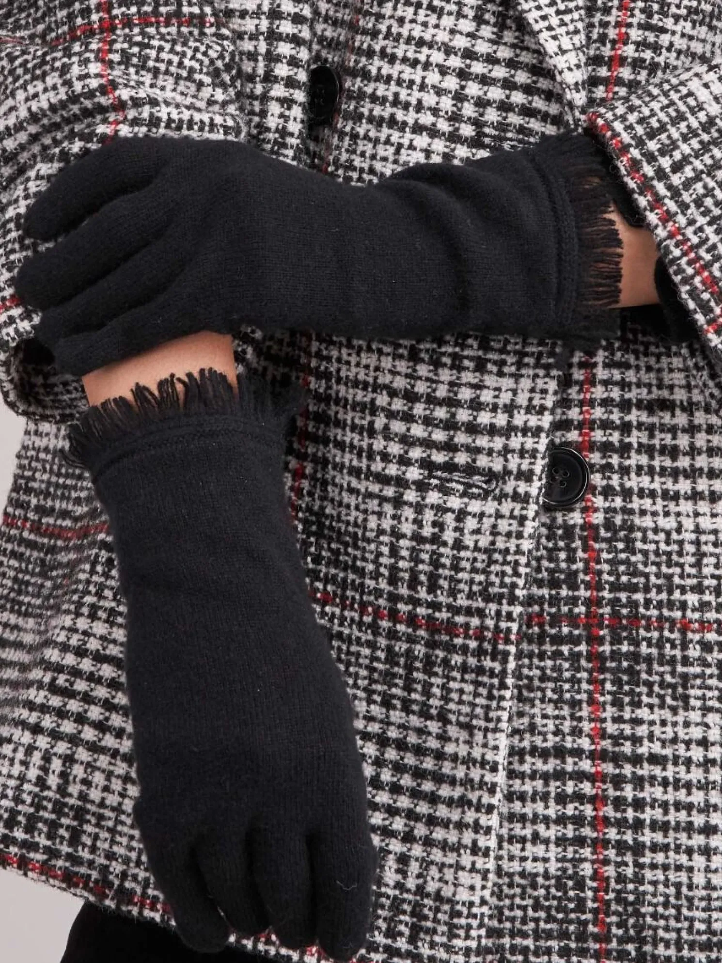 Handschoenen Met Franjes Van Organisch Cashmere