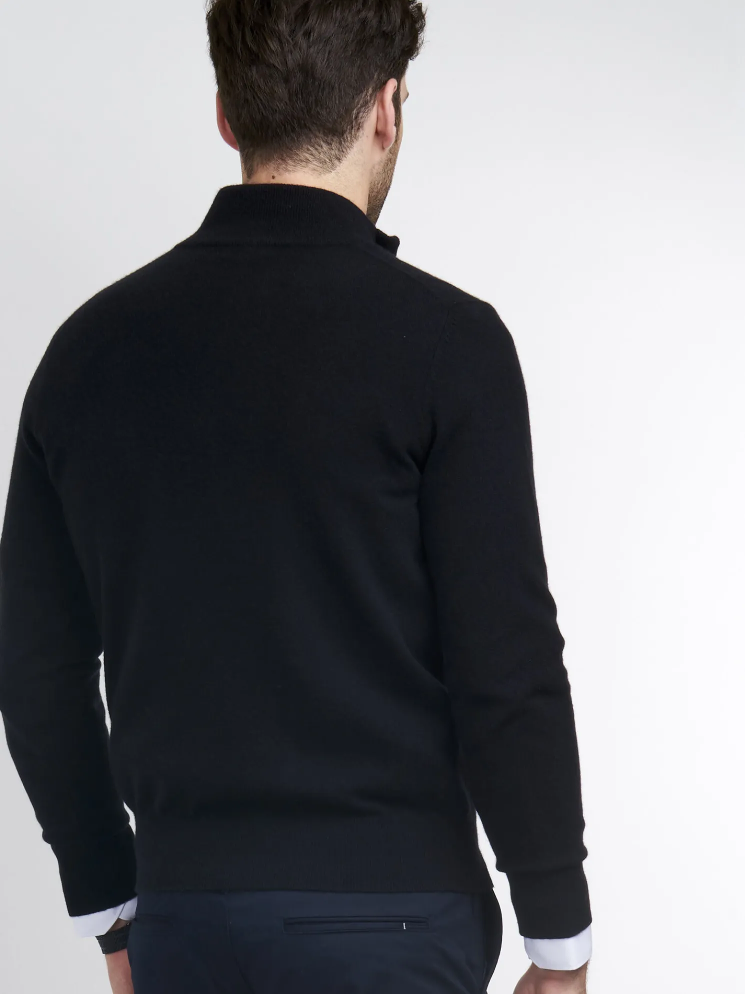 Heren-Trui Met Opstaande Kraag En Rits