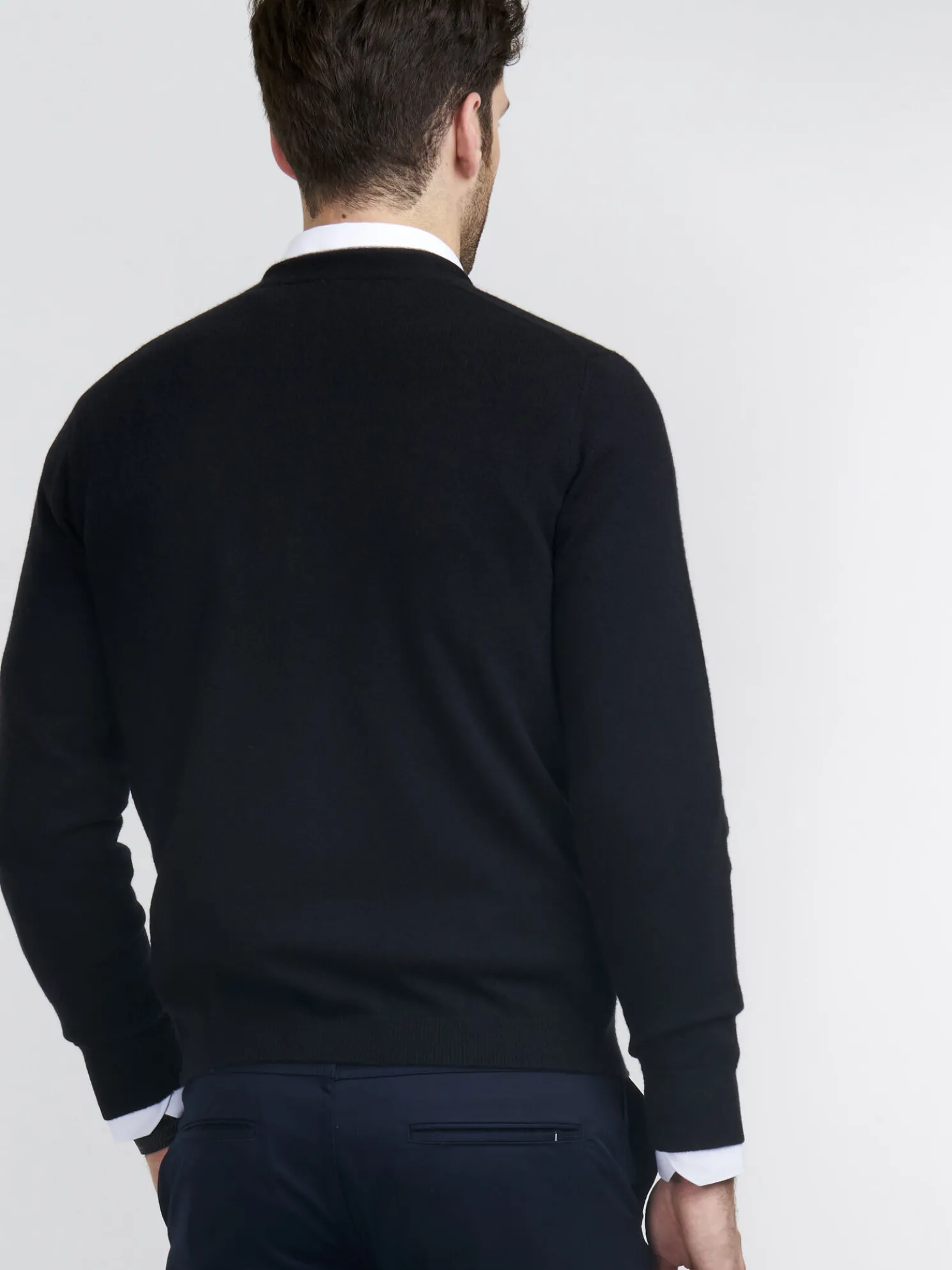 Heren-Vest Met V-Hals Van Cashmere