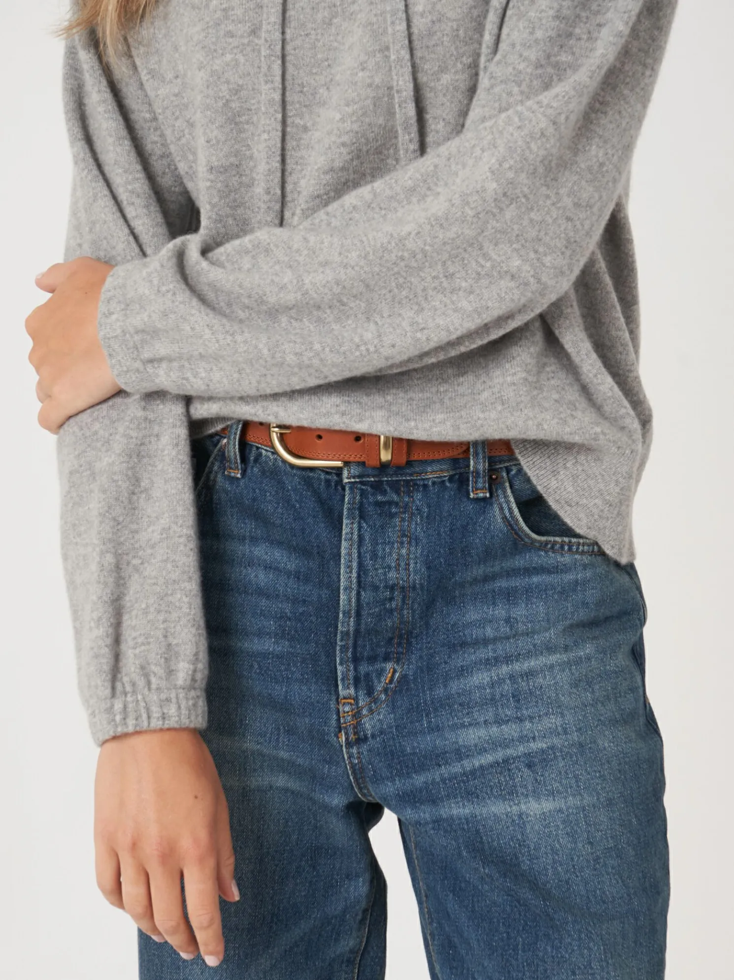 Hoodie Met Pofmouwen Van Biologisch Cashmere