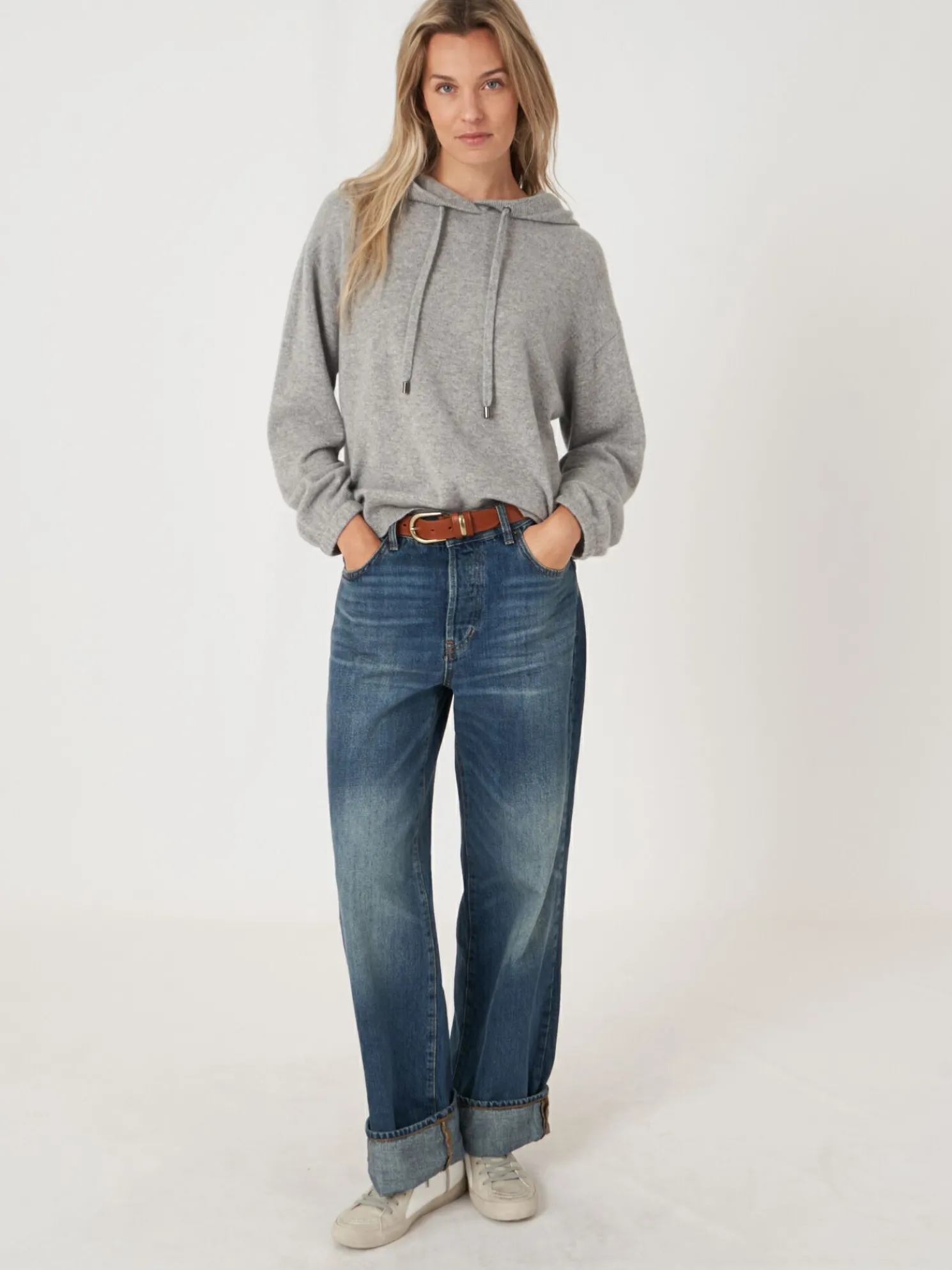 Hoodie Met Pofmouwen Van Biologisch Cashmere