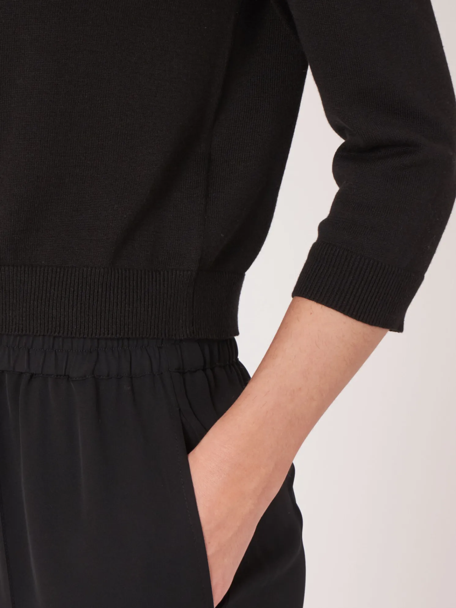 Kort Vest Met Ronde Hals Van Biologisch Katoen