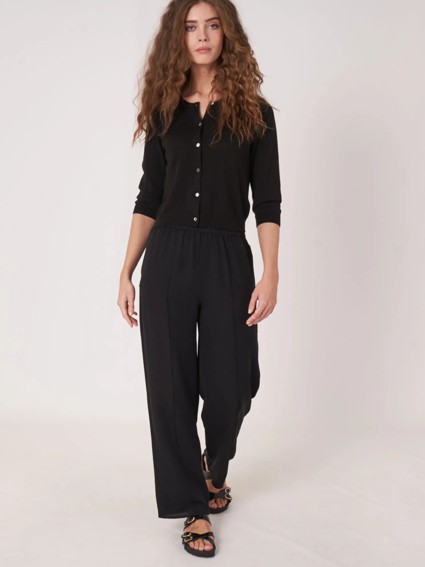 Kort Vest Met Ronde Hals Van Biologisch Katoen