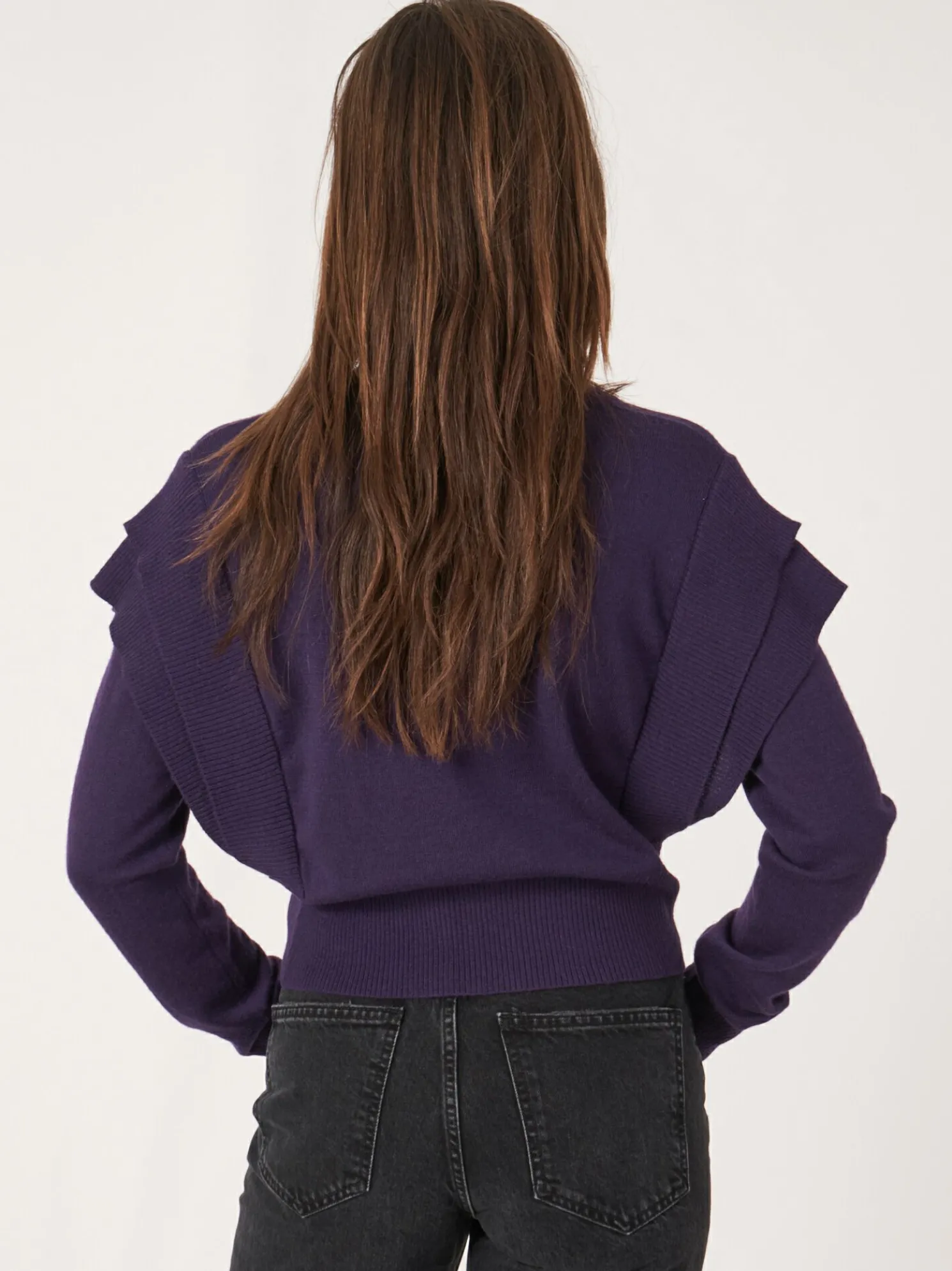 Korte Trui Met Detail Aan De Schouder