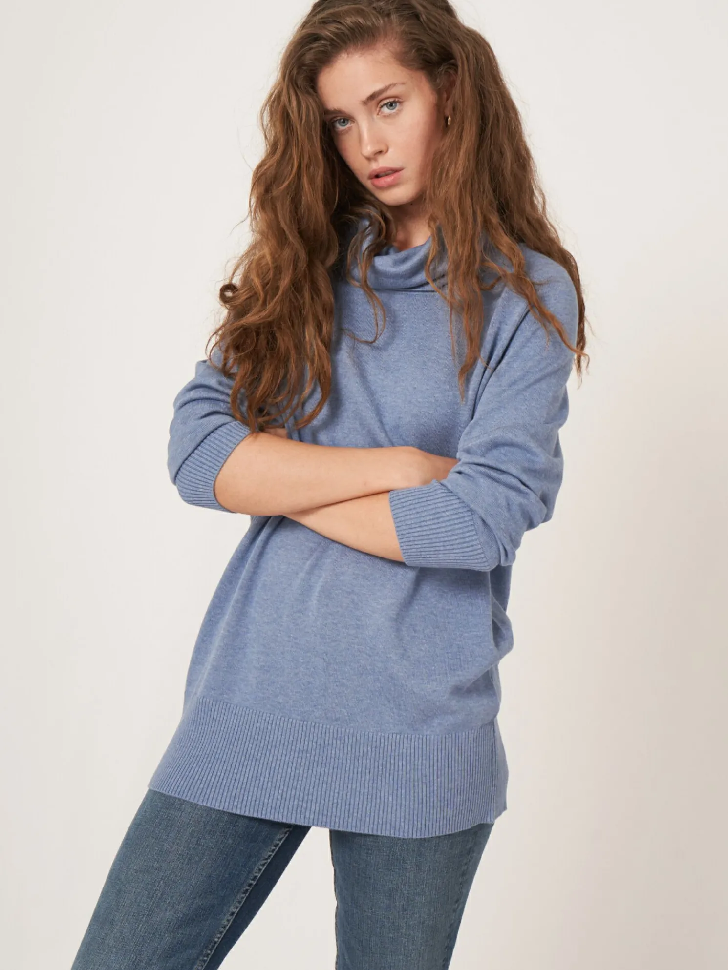 Lange Fijn Gebreide Coltrui