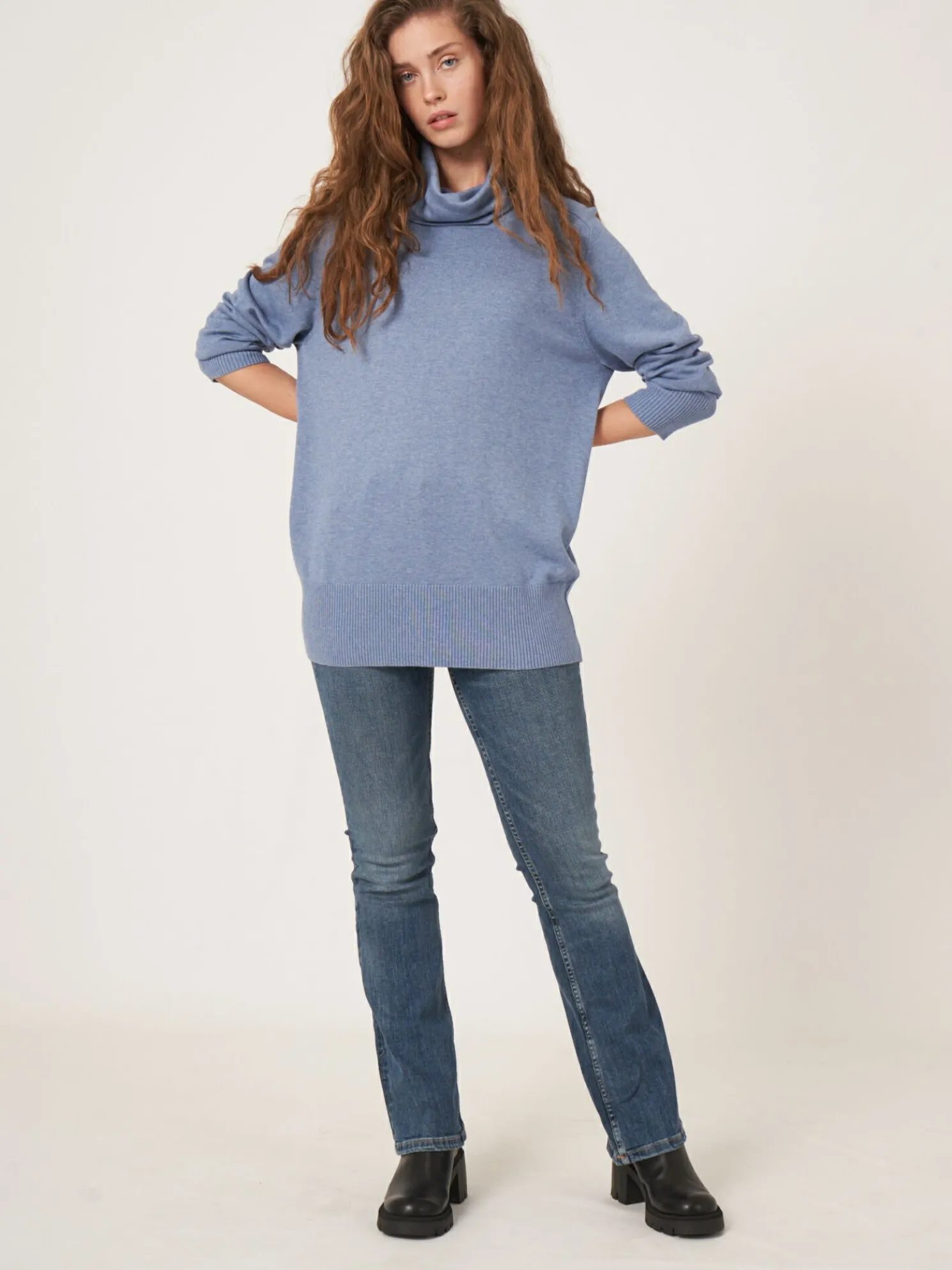 Lange Fijn Gebreide Coltrui