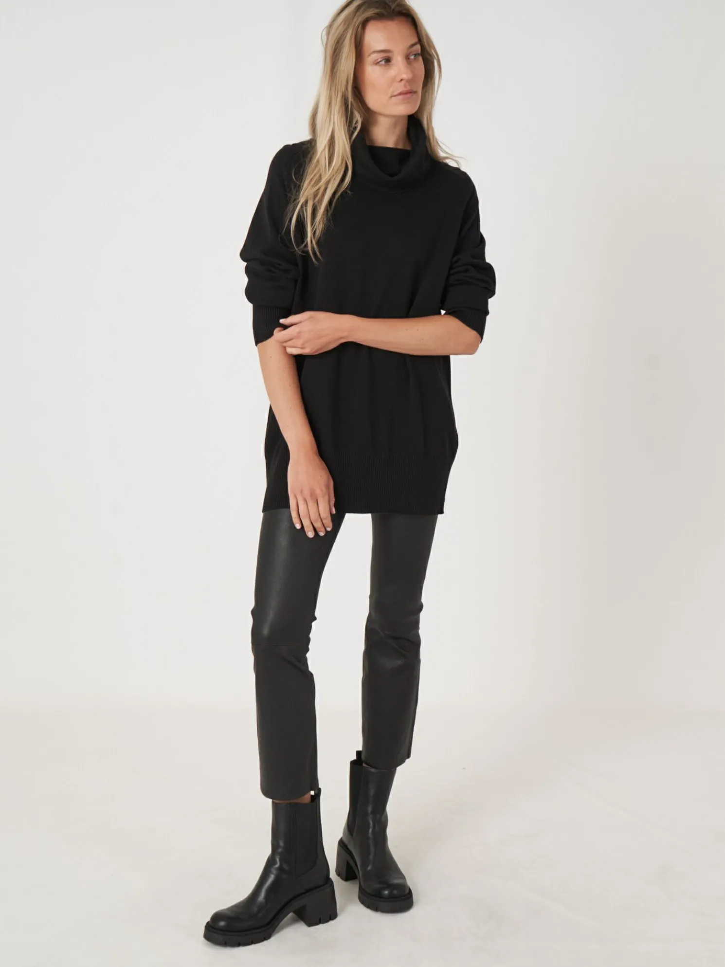 Lange Fijn Gebreide Coltrui