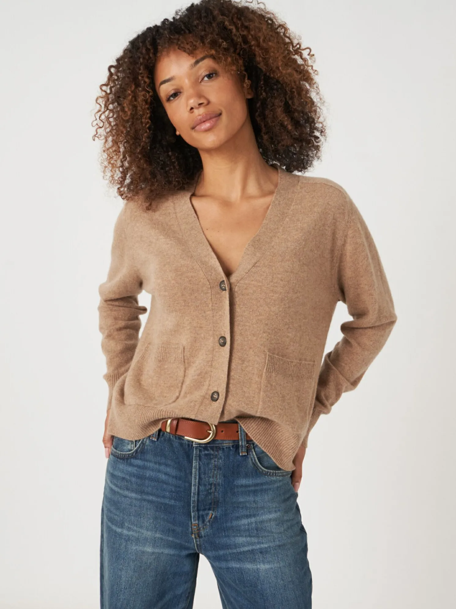 Licht En Zacht Cashmere Vest Met Zakken