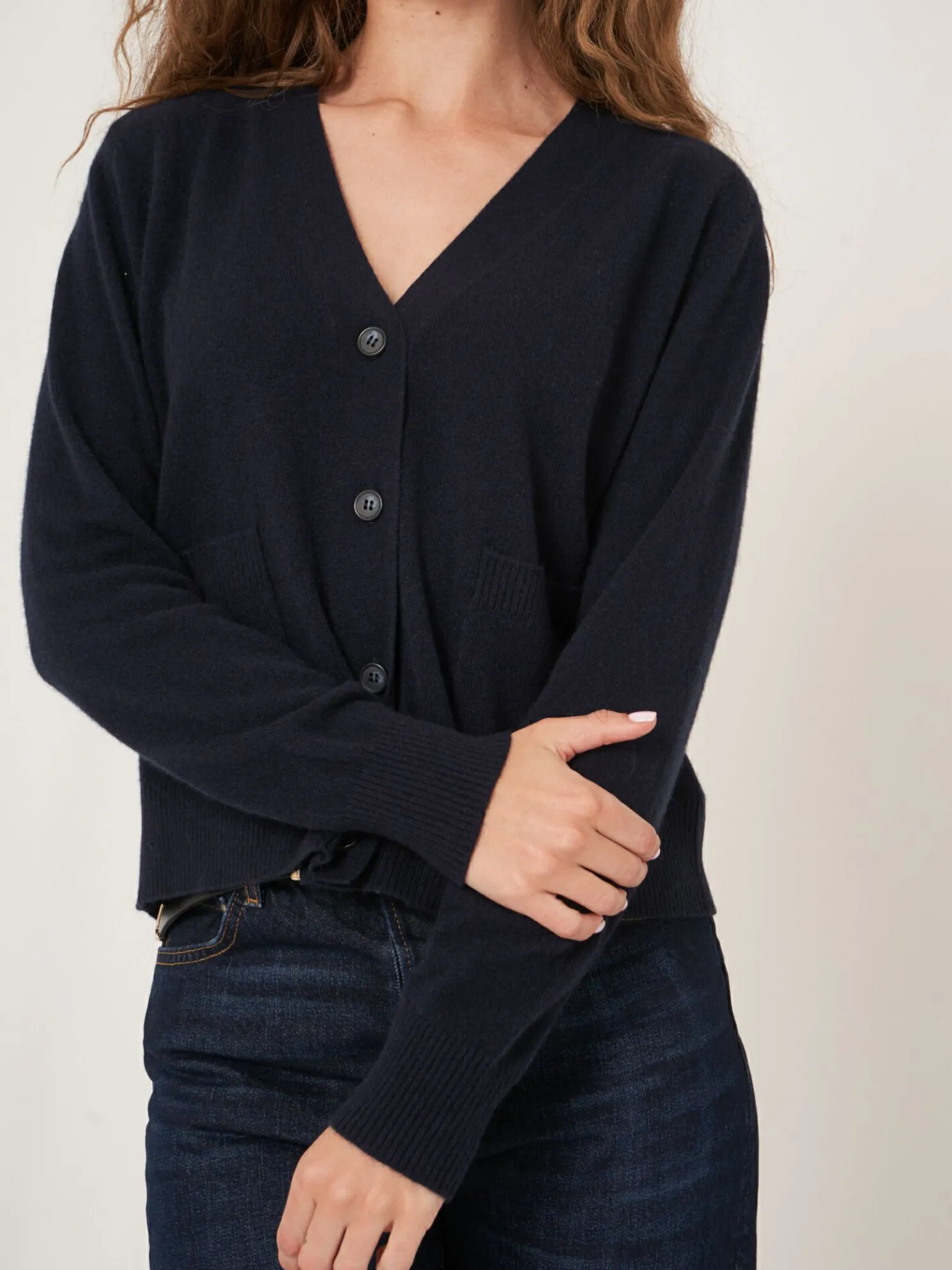 Licht En Zacht Cashmere Vest Met Zakken