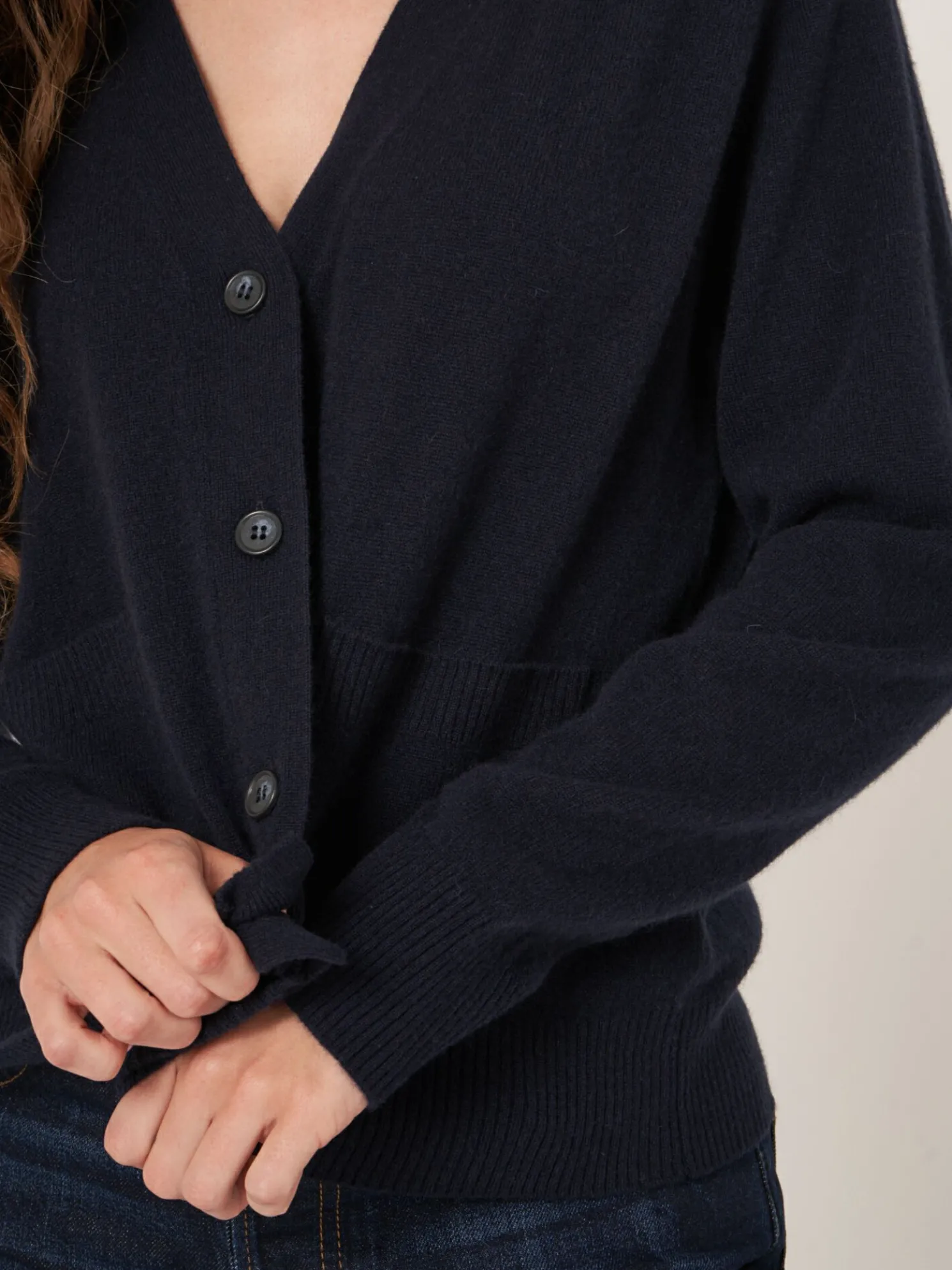 Licht En Zacht Cashmere Vest Met Zakken