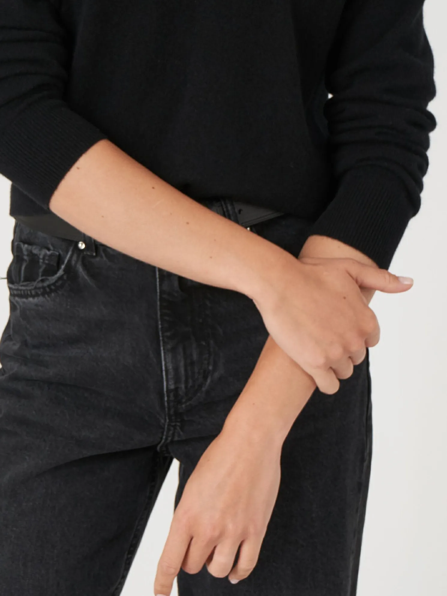 Lichte Cashmere Pullover Met V-Hals