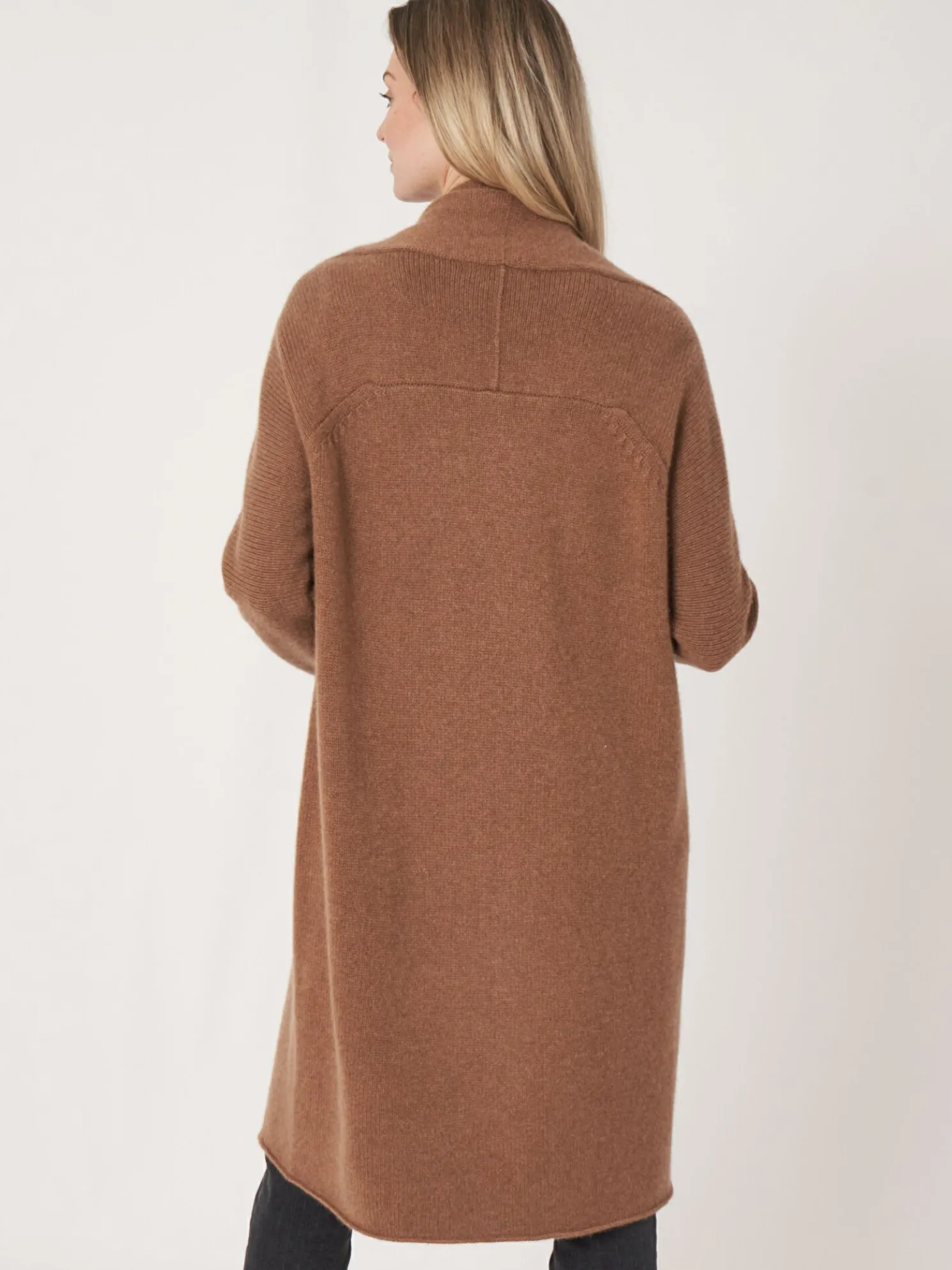 Luxueus Grof Gebreid Organisch Cashmere Vest