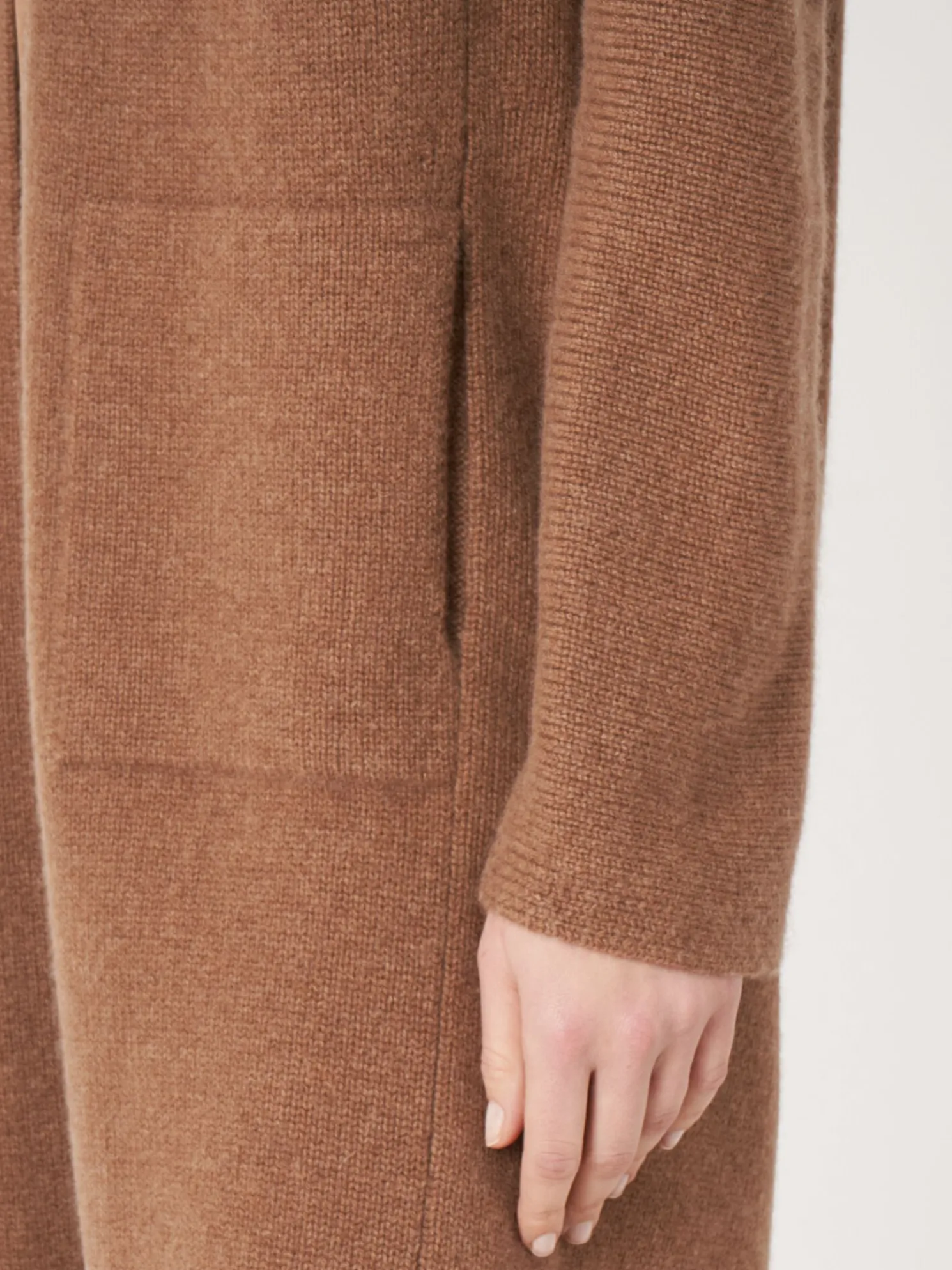 Luxueus Grof Gebreid Organisch Cashmere Vest