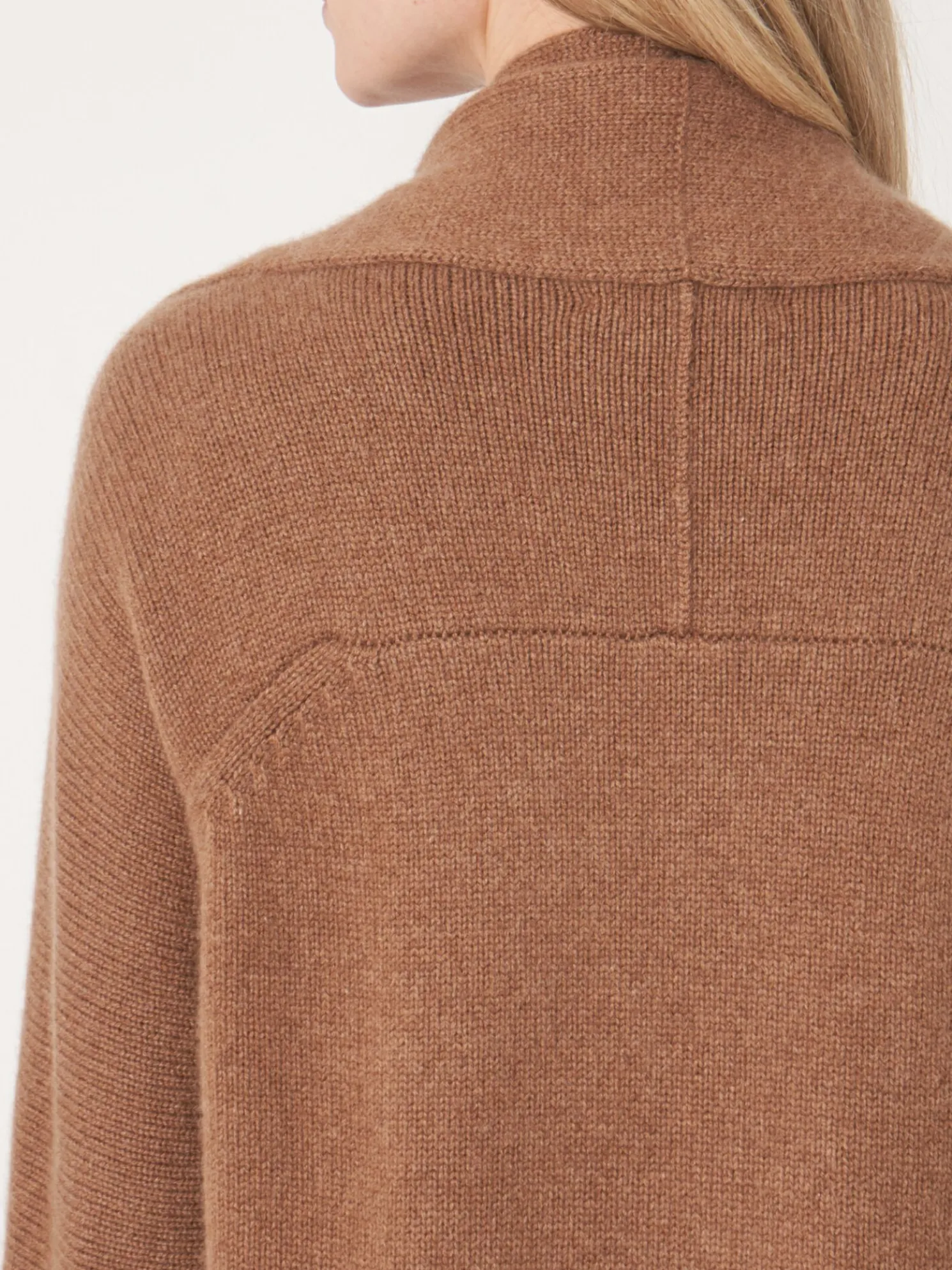 Luxueus Grof Gebreid Organisch Cashmere Vest