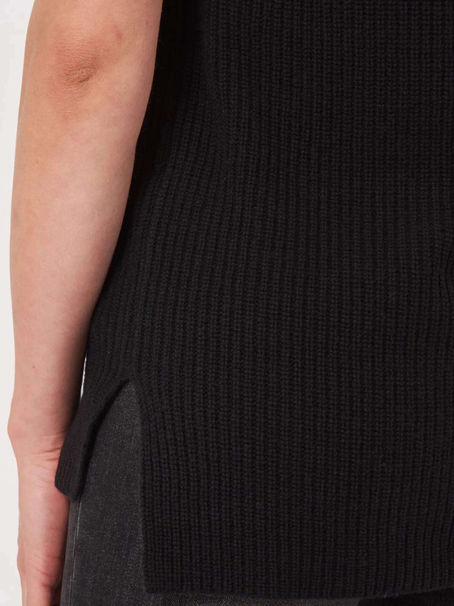 Mouwloze Trui Met Diepe V-Hals