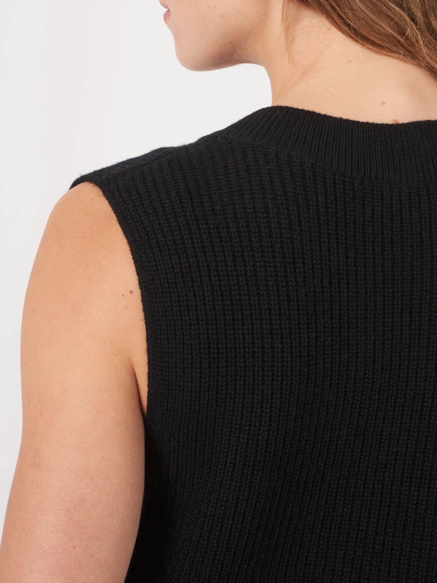 Mouwloze Trui Met Diepe V-Hals