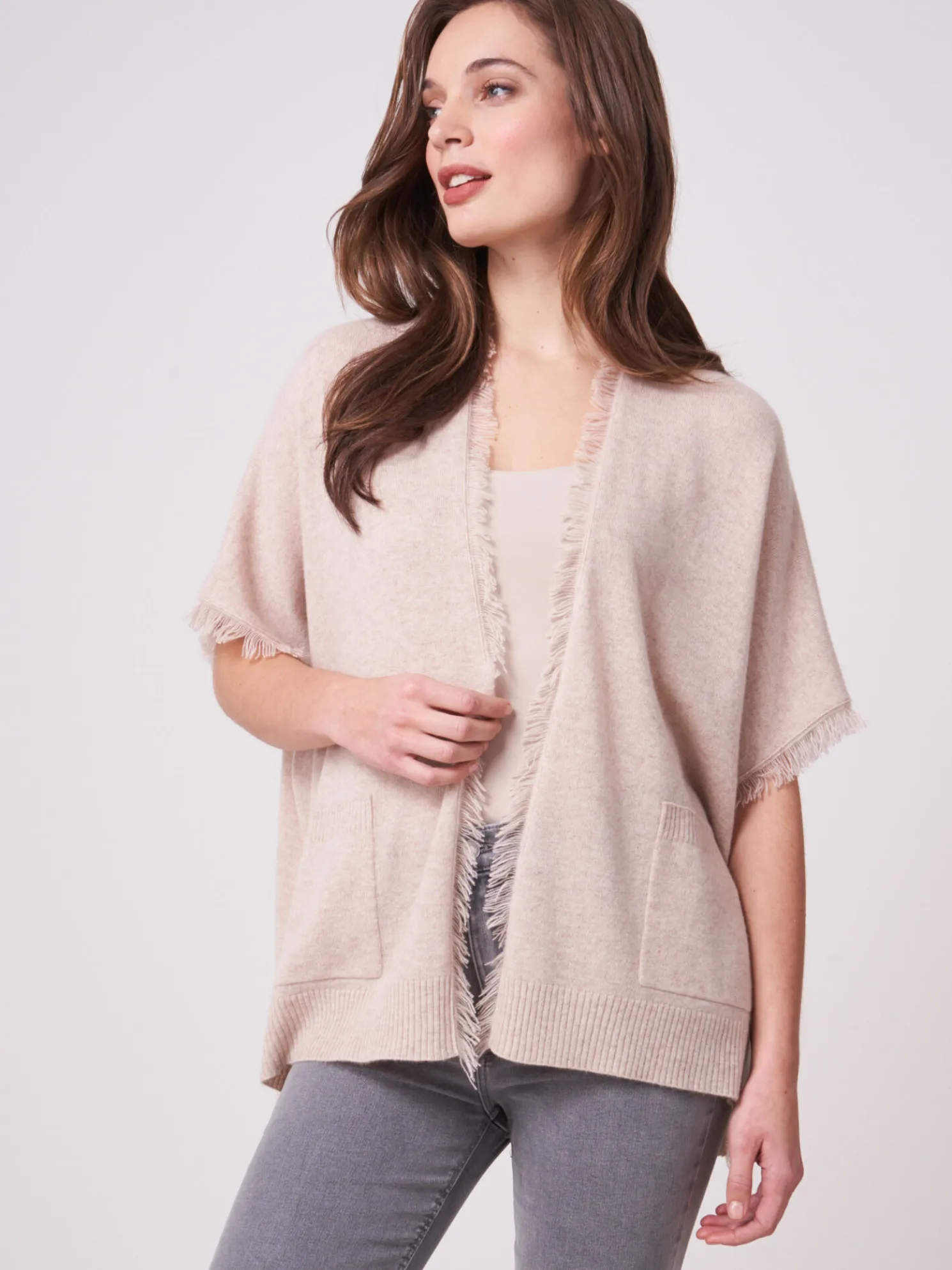 Poncho Cape Met Franjes