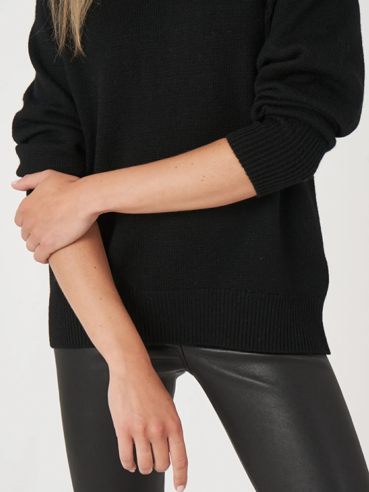 Raglantrui Met Opstaande Kraag Van Merinowol