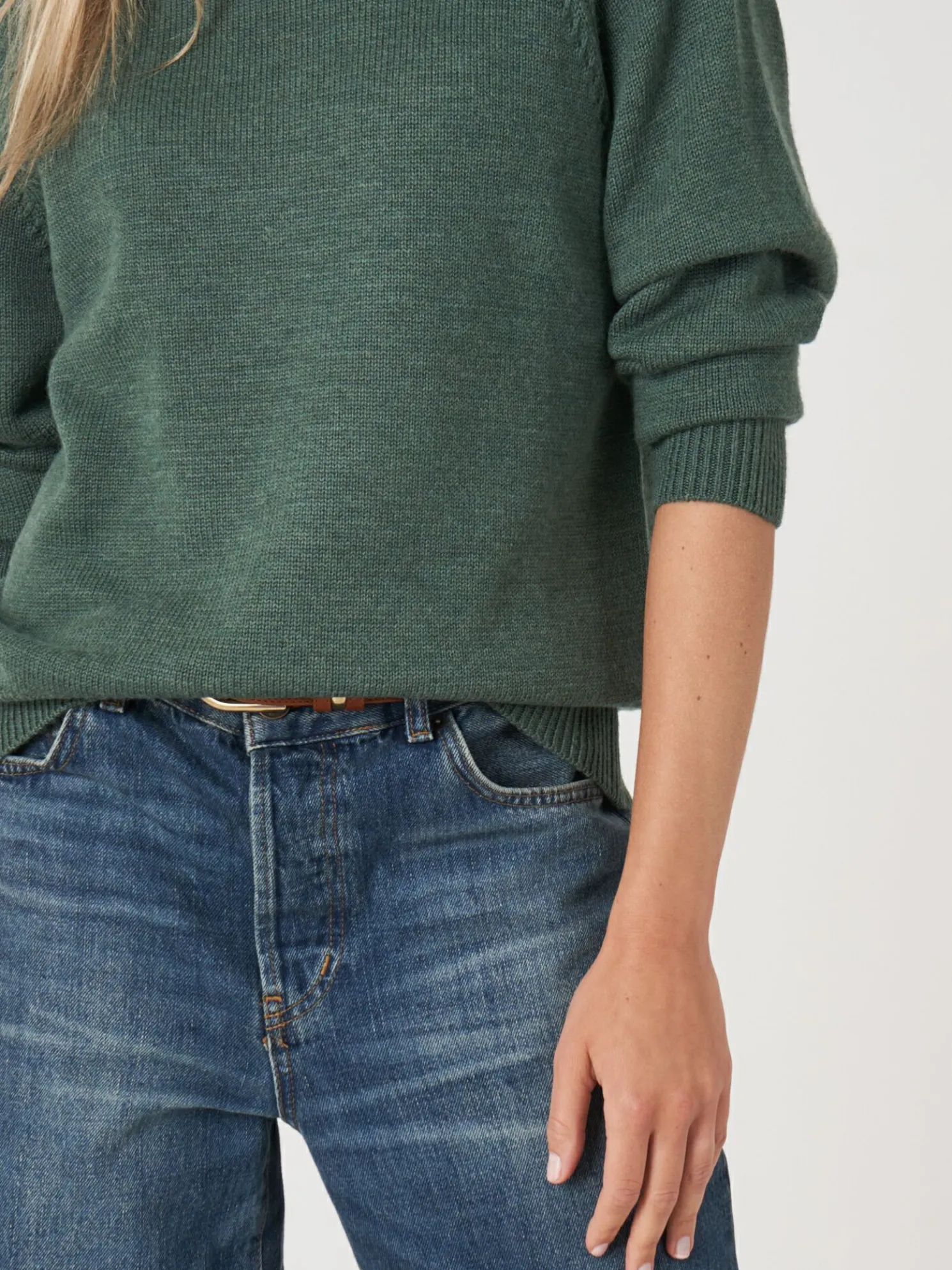 Raglantrui Met Opstaande Kraag Van Merinowol