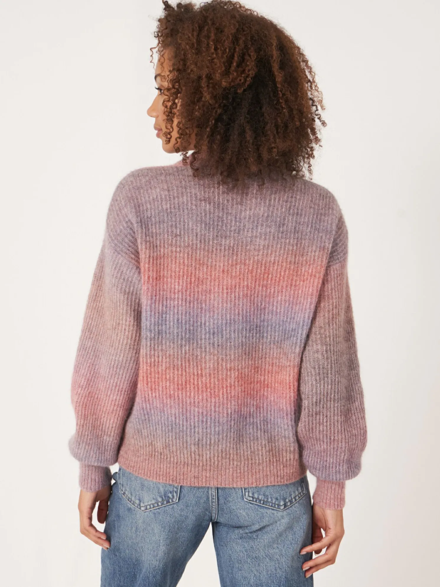 Space Dye Trui Van Italiaanse Garen