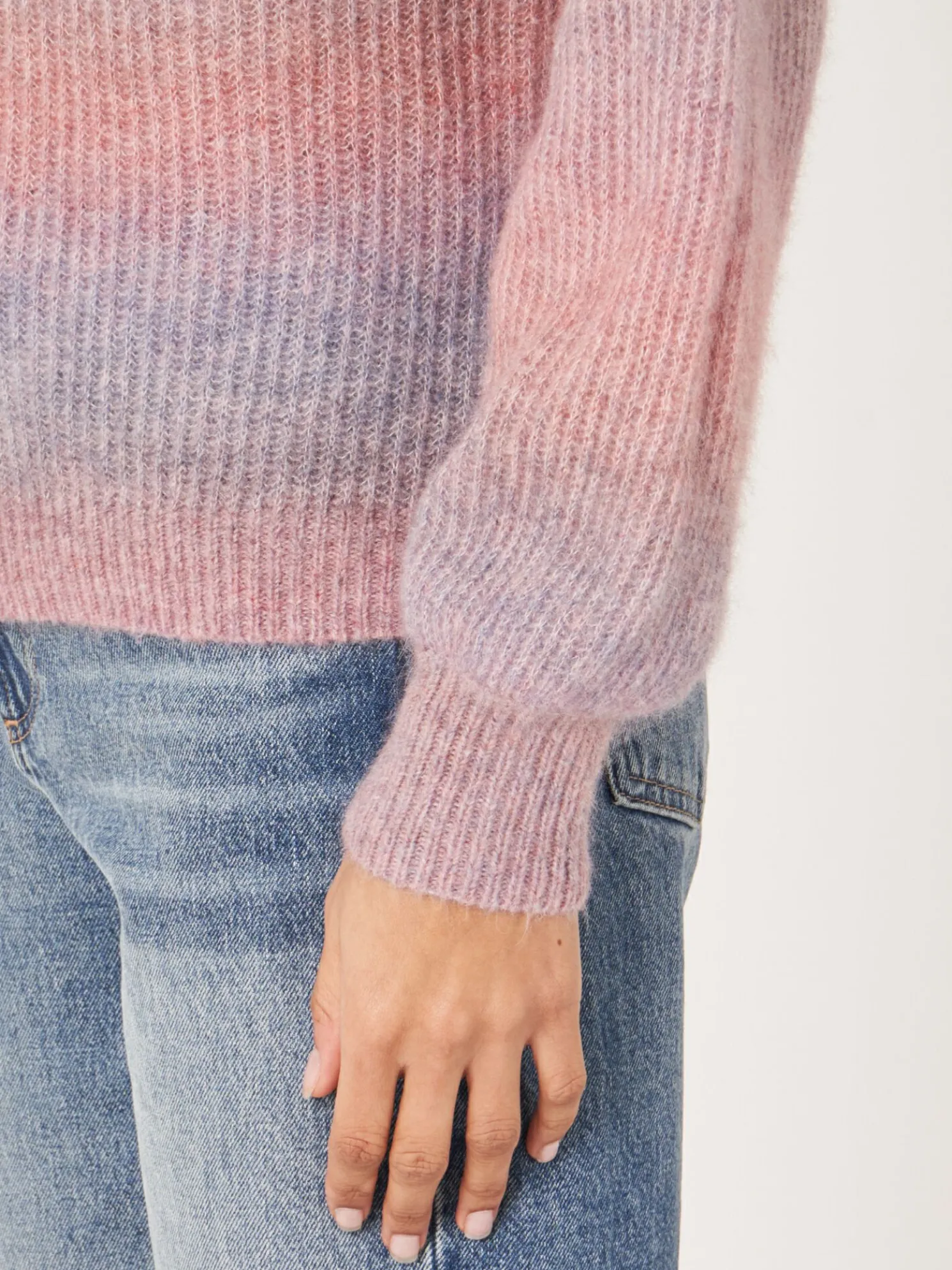 Space Dye Trui Van Italiaanse Garen