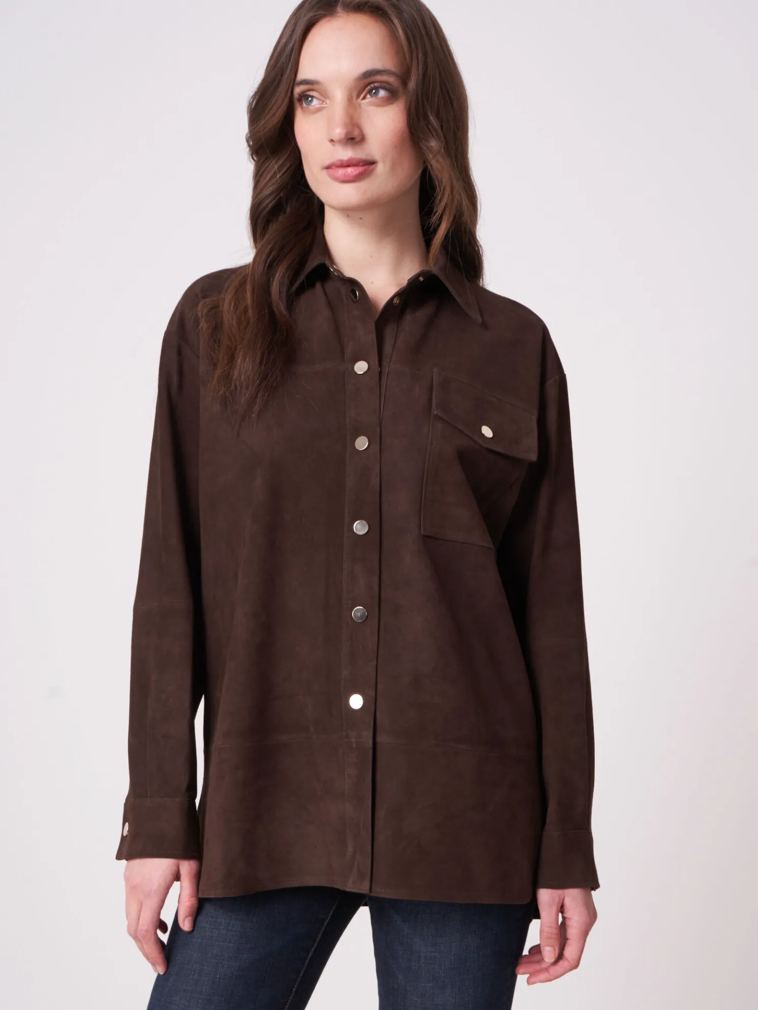Suede Leren Blouse