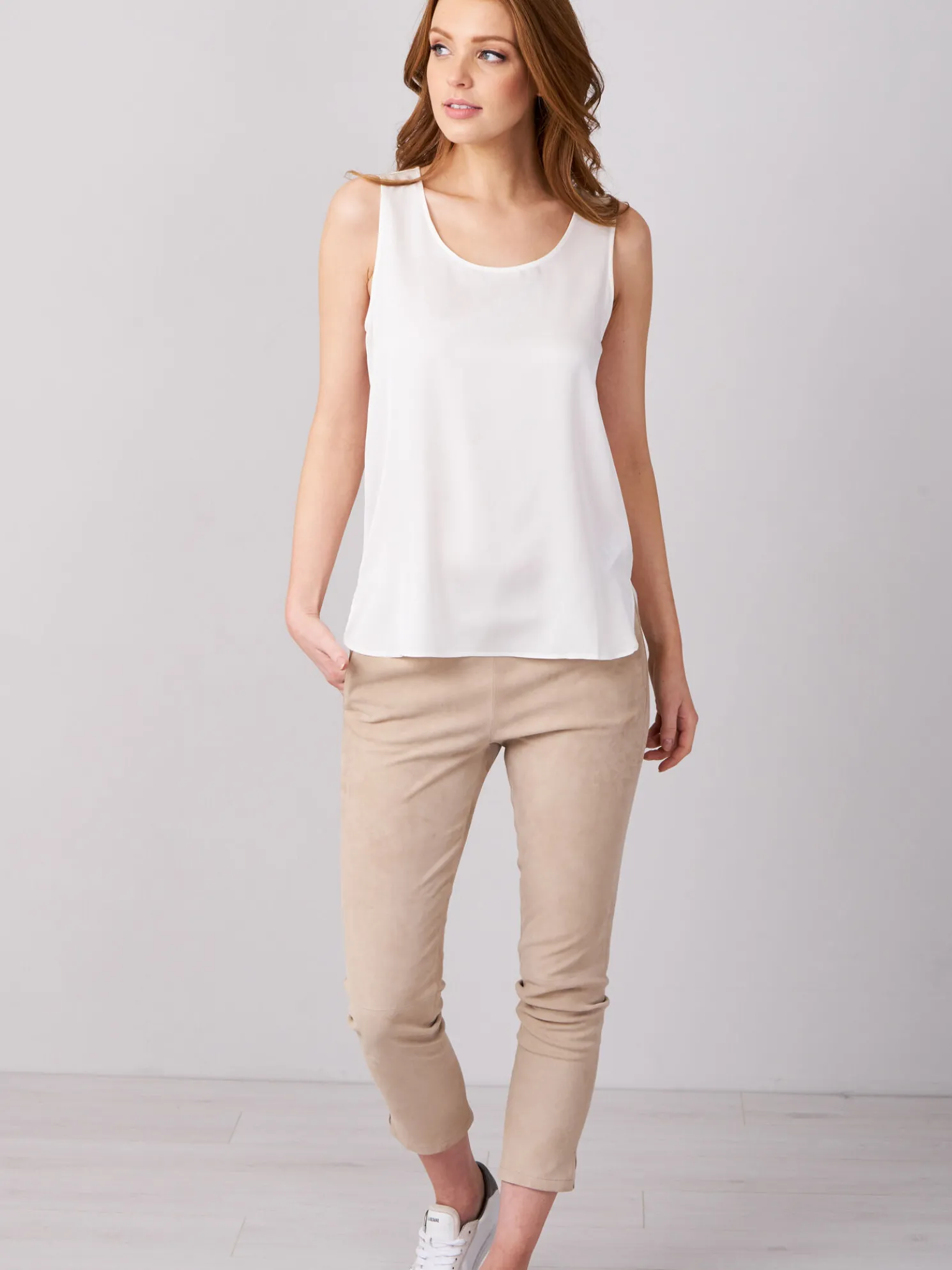 Tanktop Van Elastische Zijde